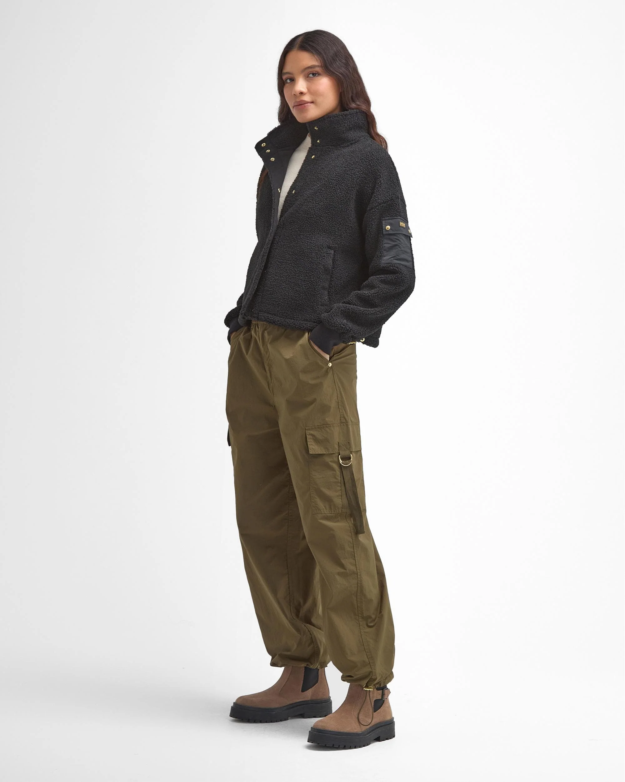 Barbour International Callie Womens Fleece Bomber - Image 5
