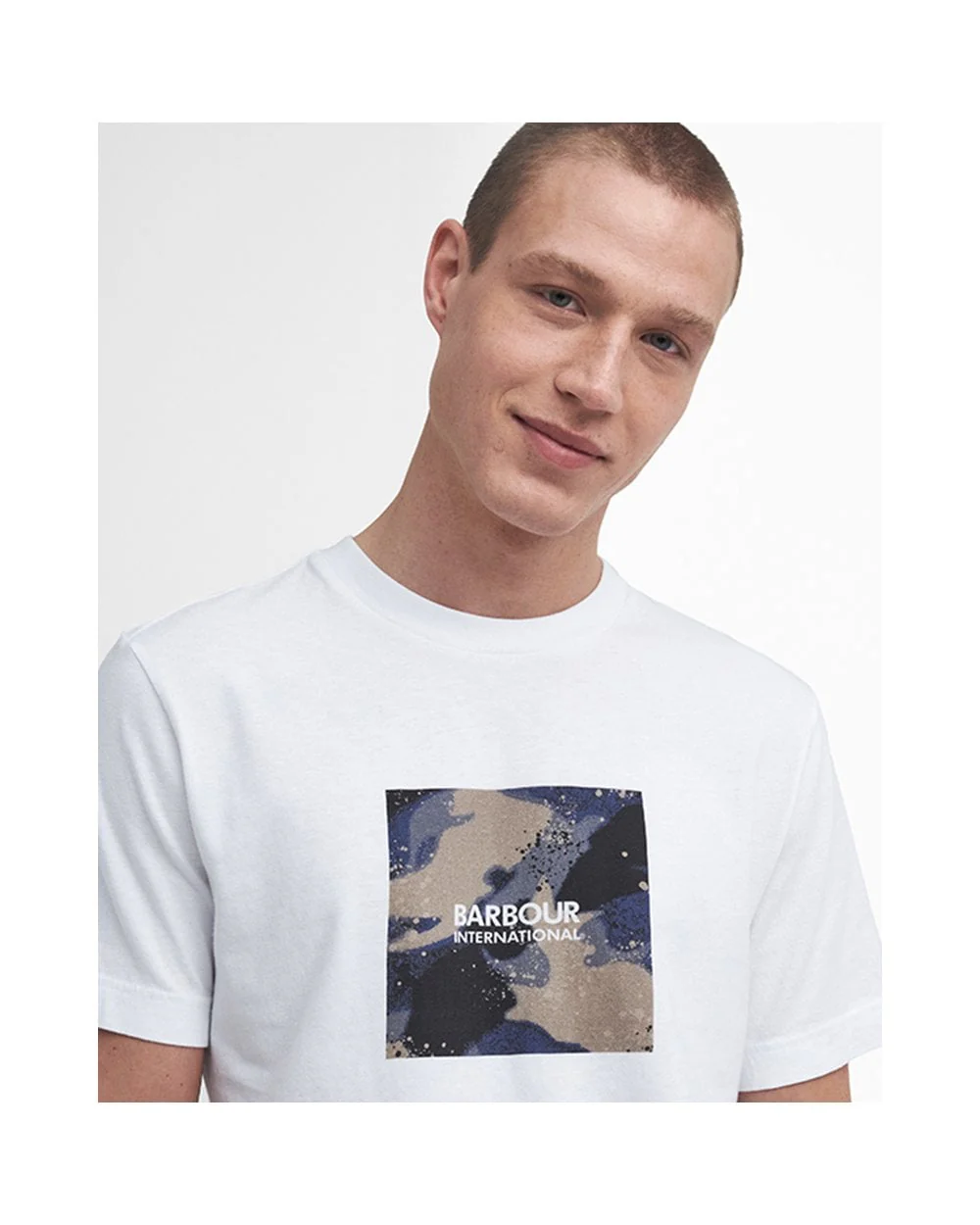Barbour International Camo Block Mens T-Shirt - Image 2