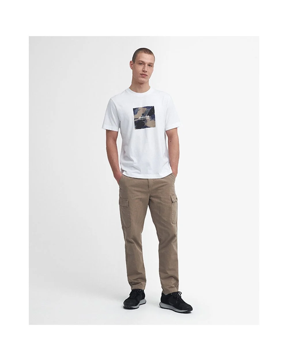Barbour International Camo Block Mens T-Shirt - Image 3