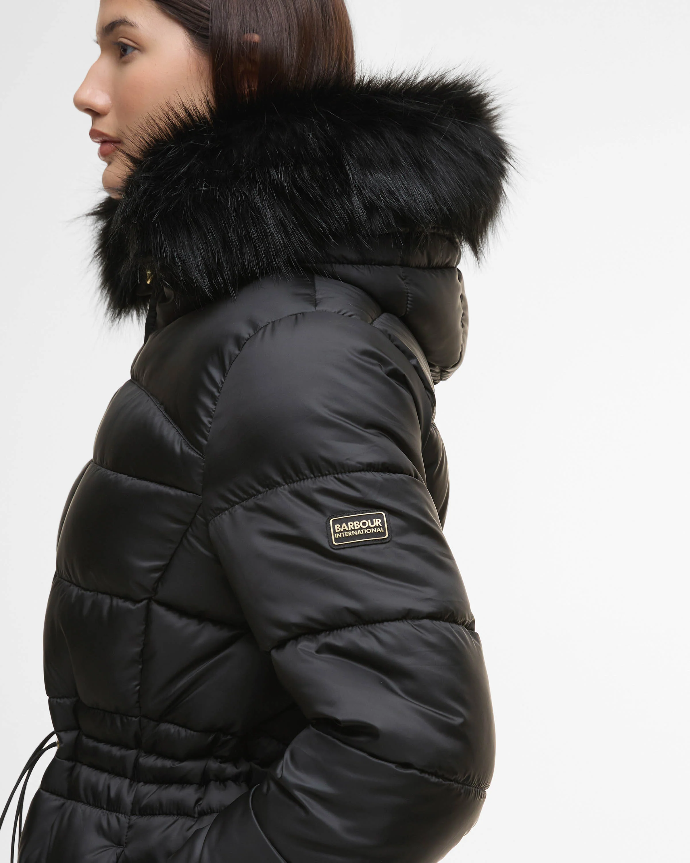 Barbour International Cher Womens Puffer Jacket - Black - Image 6