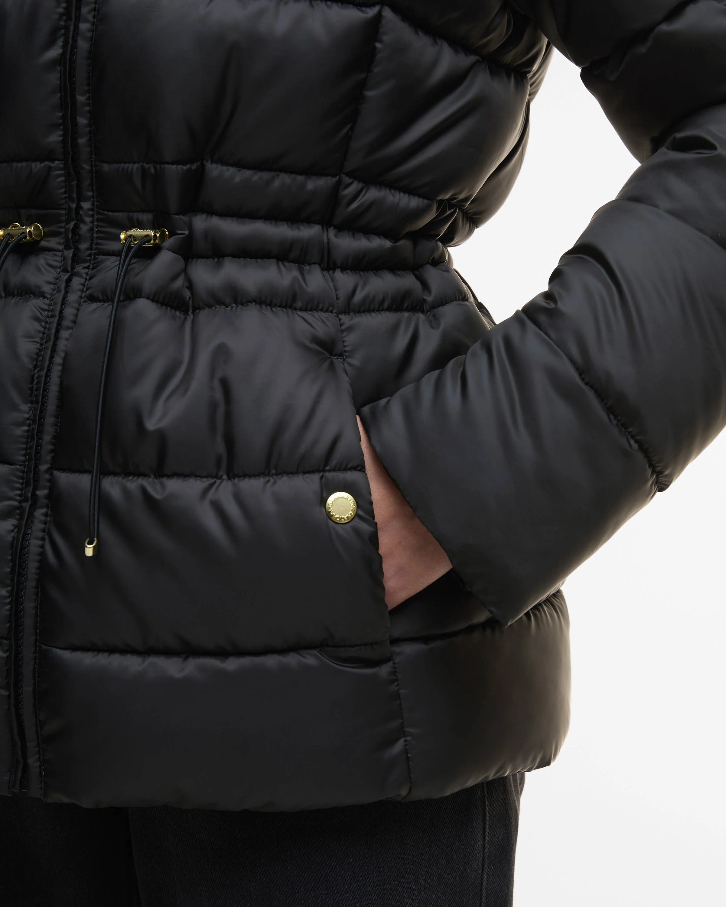 Barbour International Cher Womens Puffer Jacket - Black - Image 7