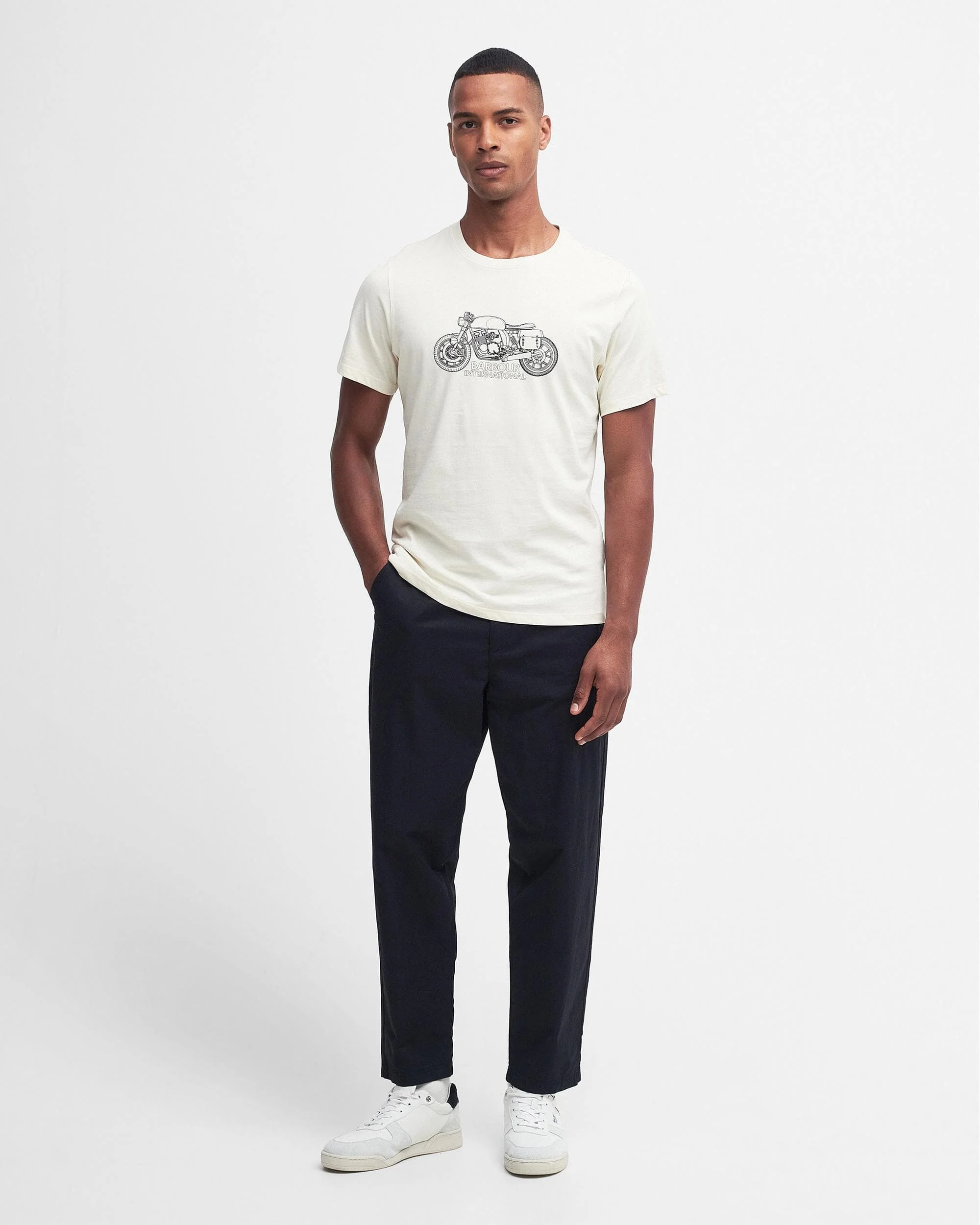 Barbour International Colgrove Motor Mens Tailored T-Shirt - Image 3