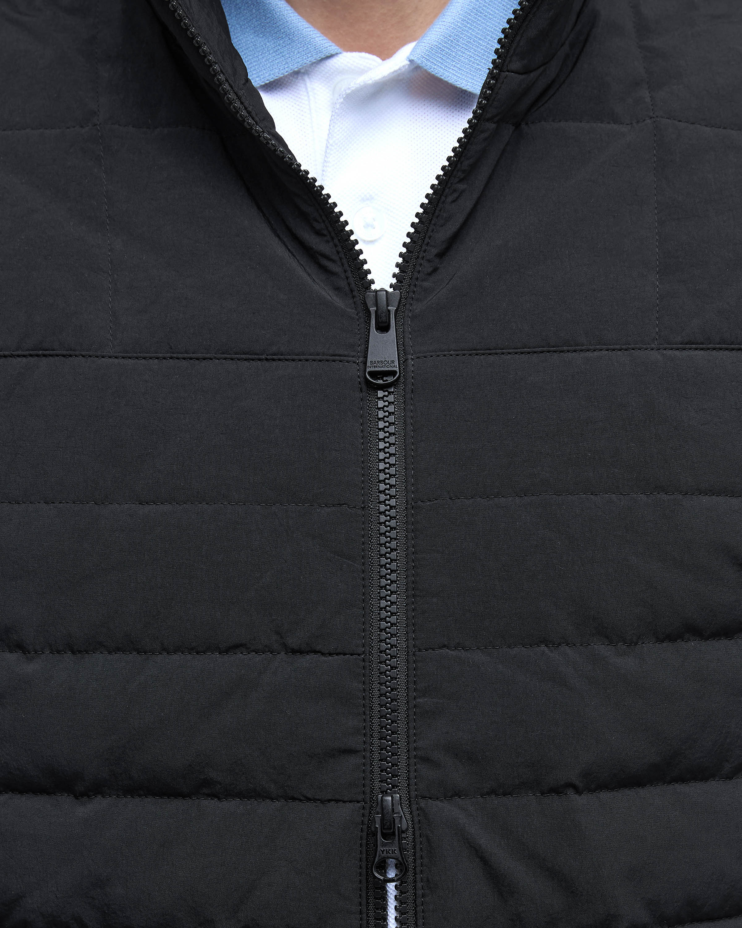 Barbour International Collins Mens Baffle Quilted Sweat - Black - Image 6
