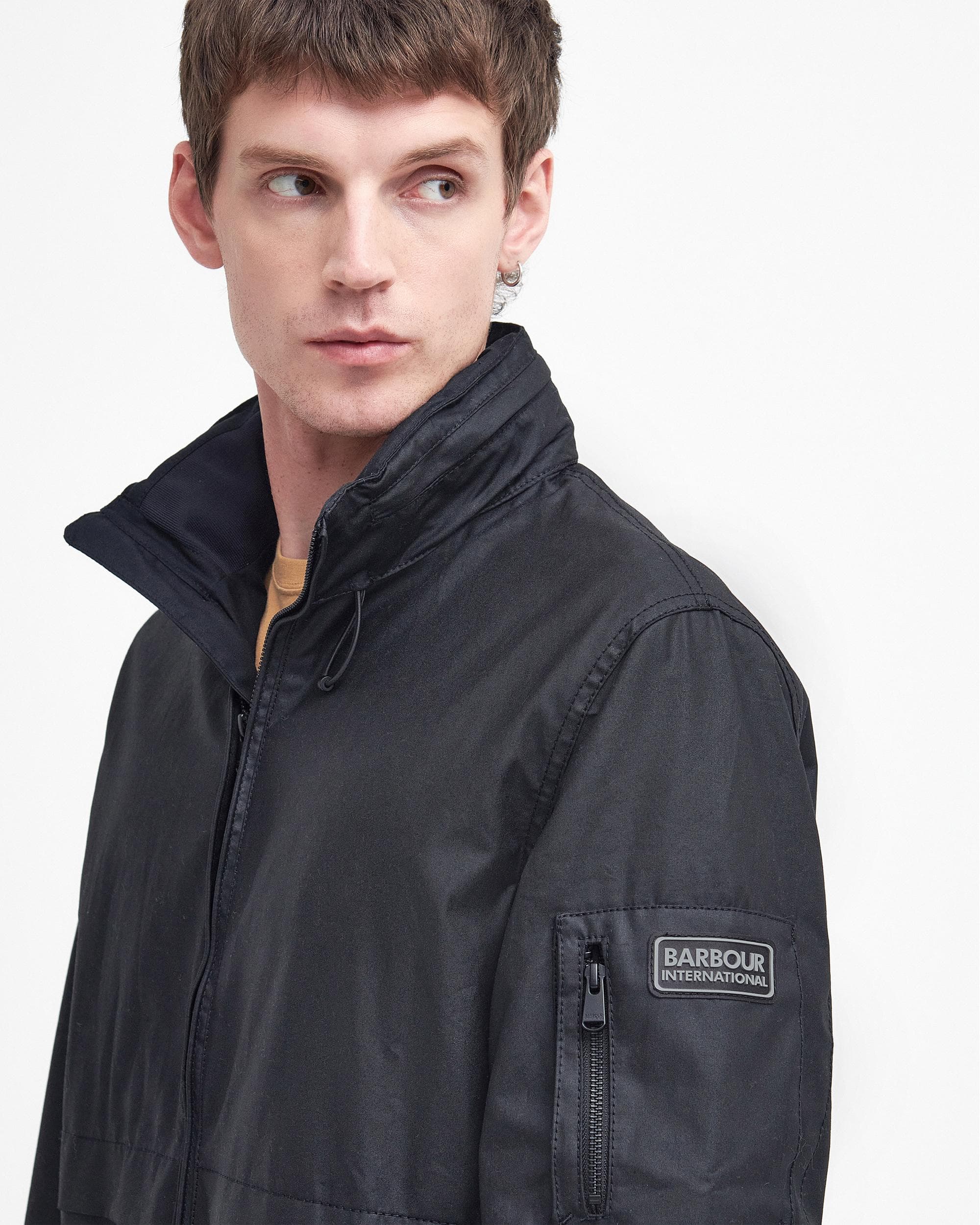 Barbour International Colstone Mens Wax Jacket - Image 2
