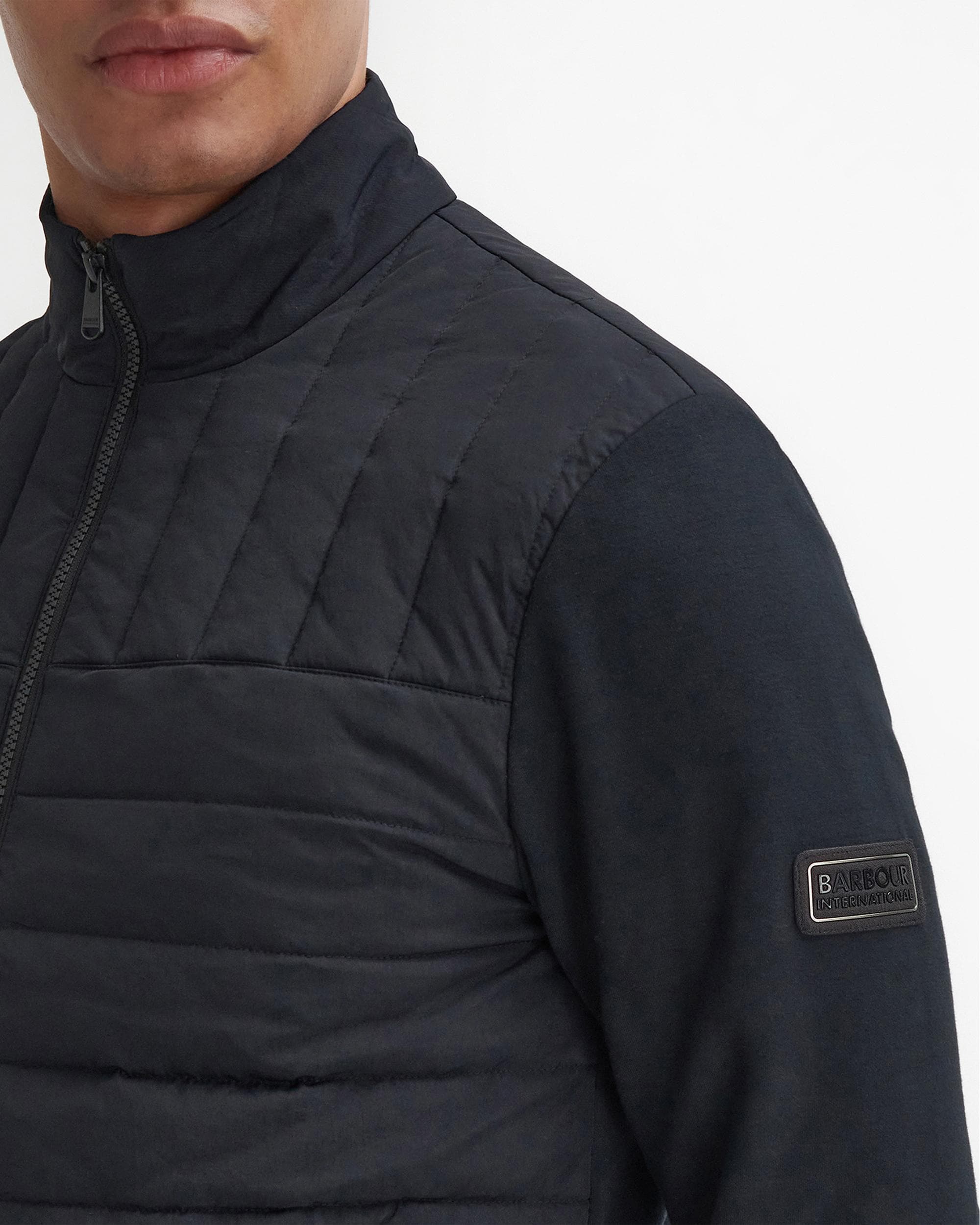 Barbour International Counter Mens Quilted Sweatshirt - Image 2