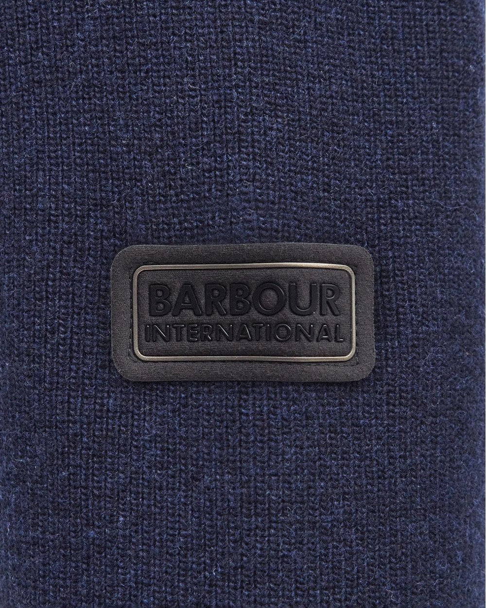 Barbour International Crawley Mens Funnel Neck Jumper - Navy - Image 5
