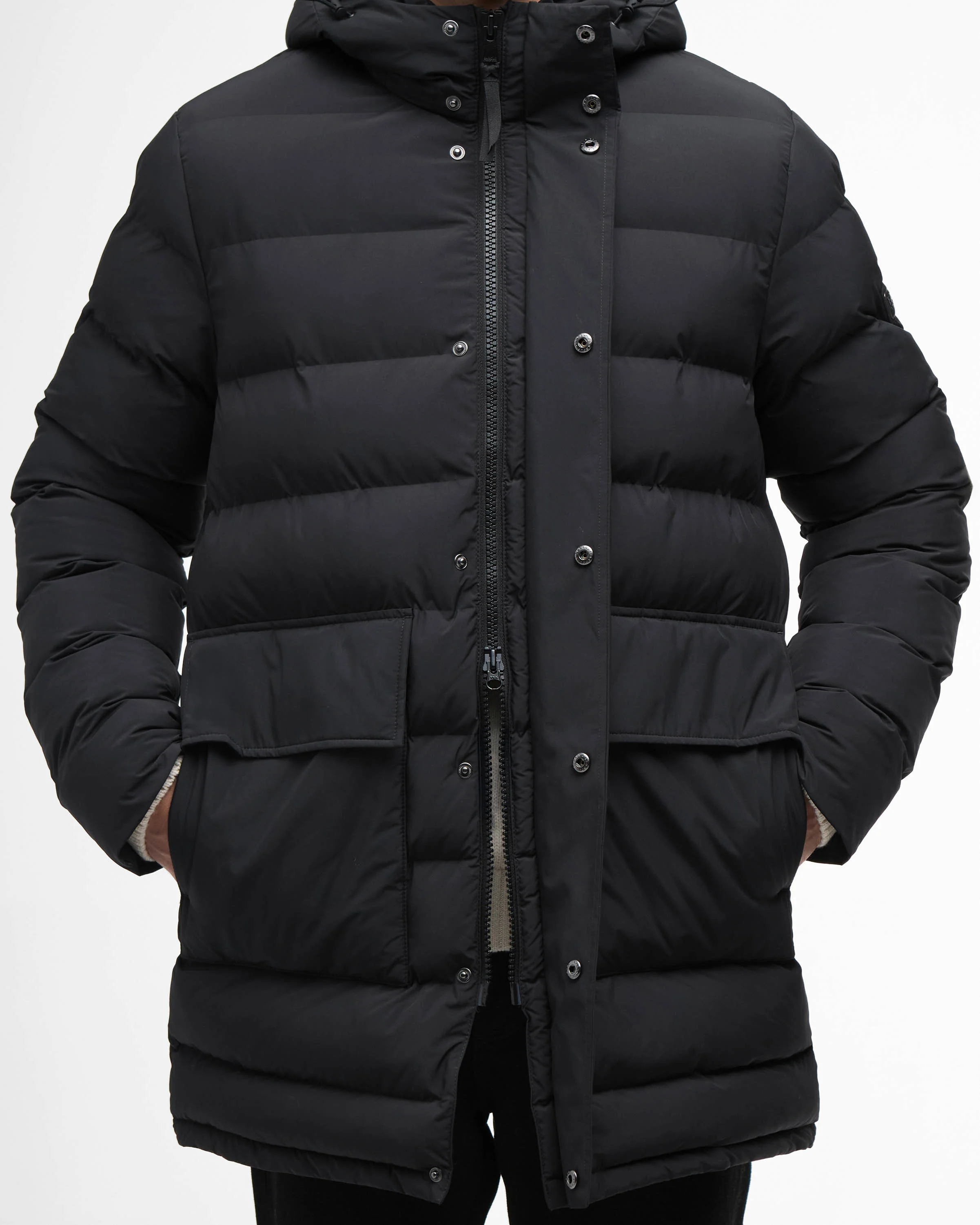 Barbour International Dalesmith Mens Puffer Jacket - Black - Image 5
