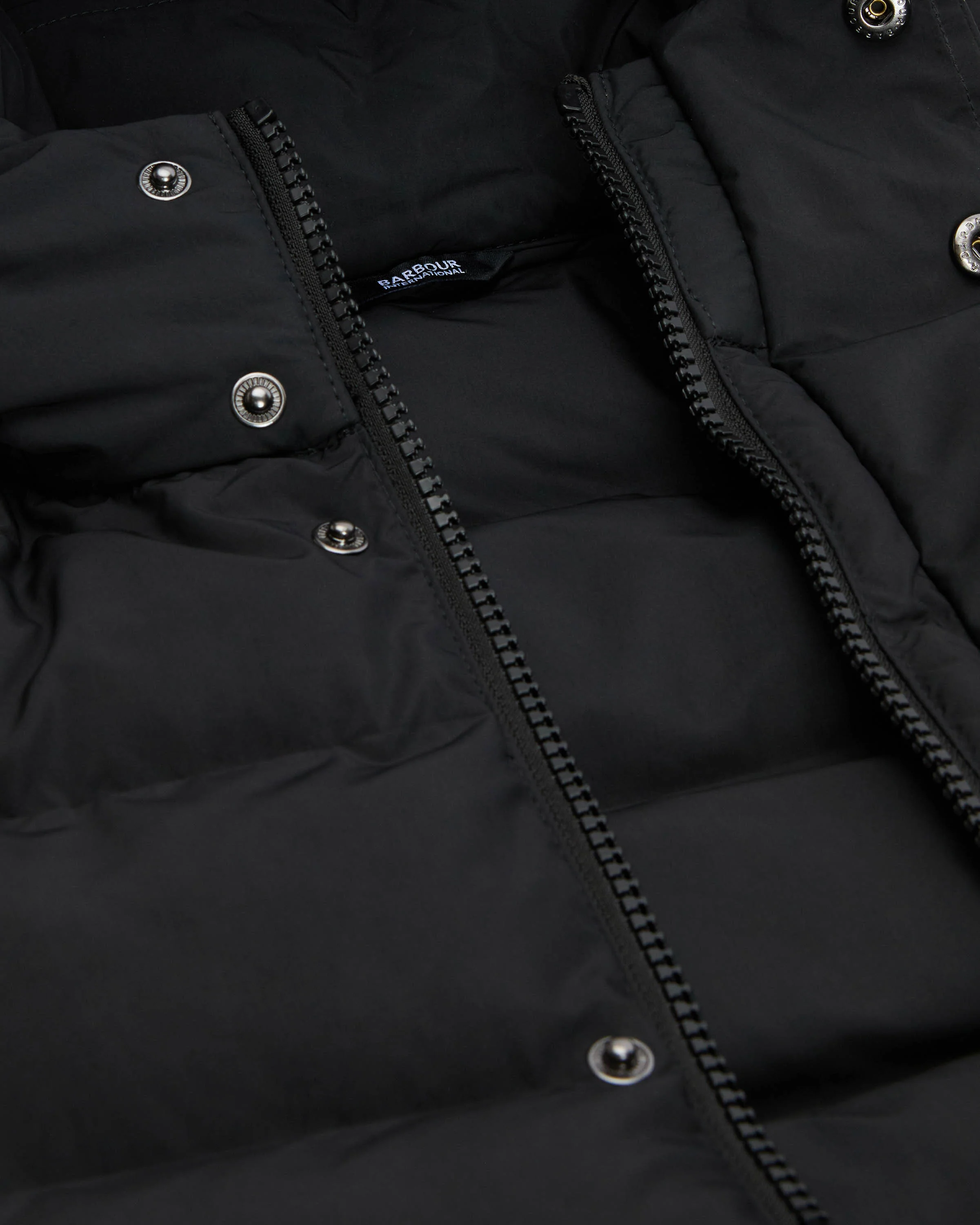 Barbour International Dalesmith Mens Puffer Jacket - Black - Image 7