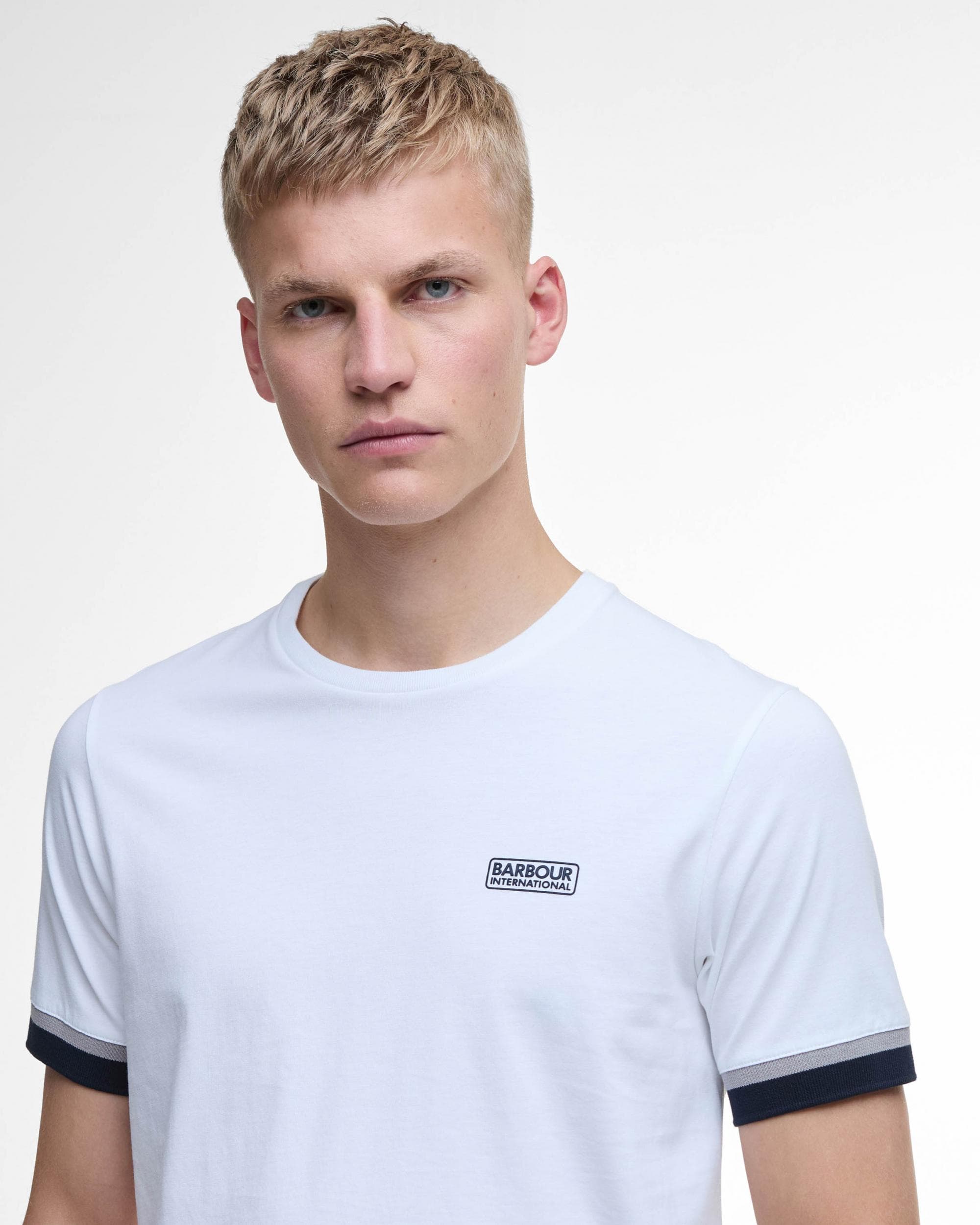 Barbour International Deep Cuff Mens T-Shirt - Image 3
