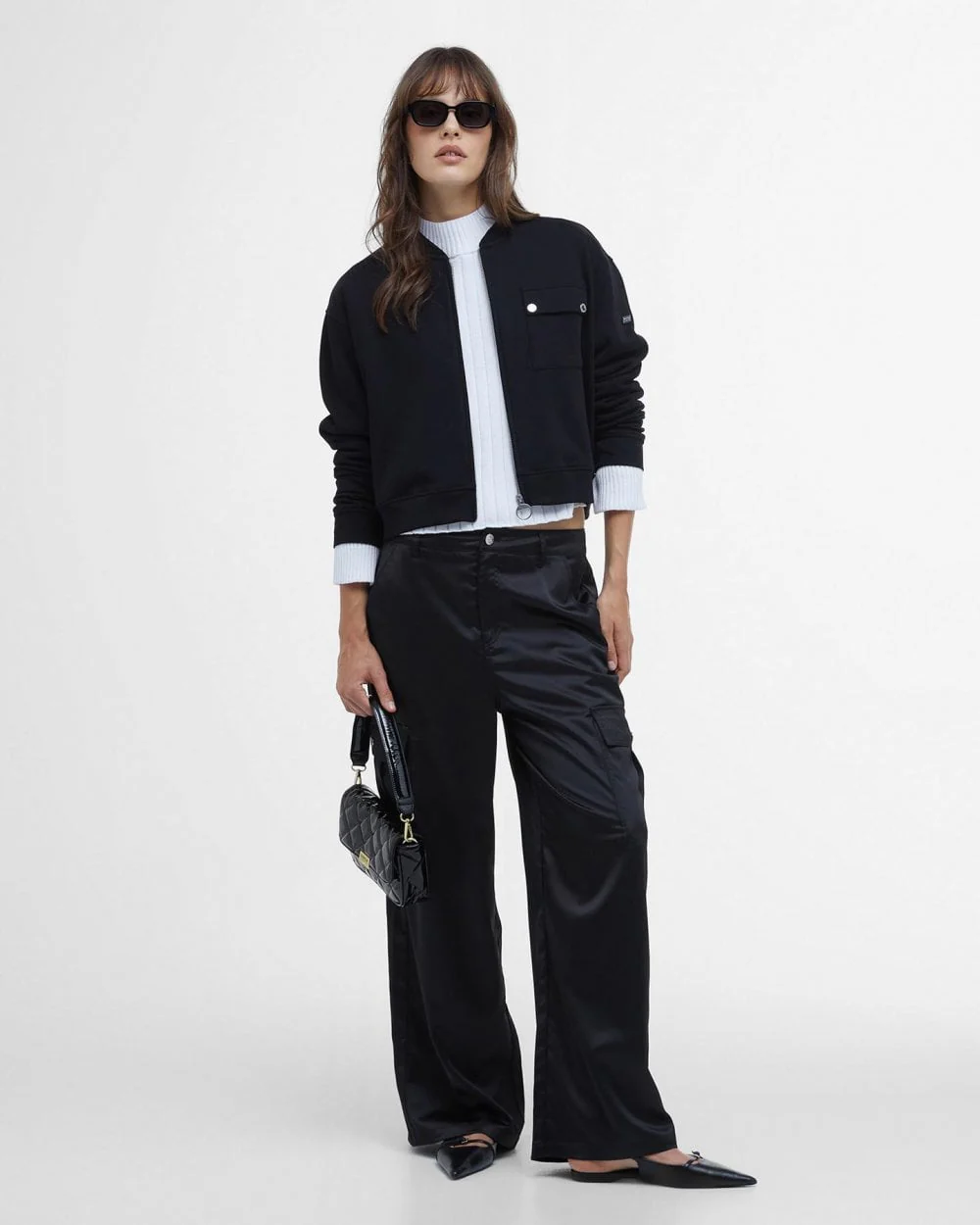 Barbour International Della Womens Full Zip Sweatshirt - Image 2