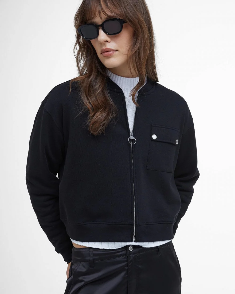 Barbour International Della Womens Full Zip Sweatshirt - Image 3