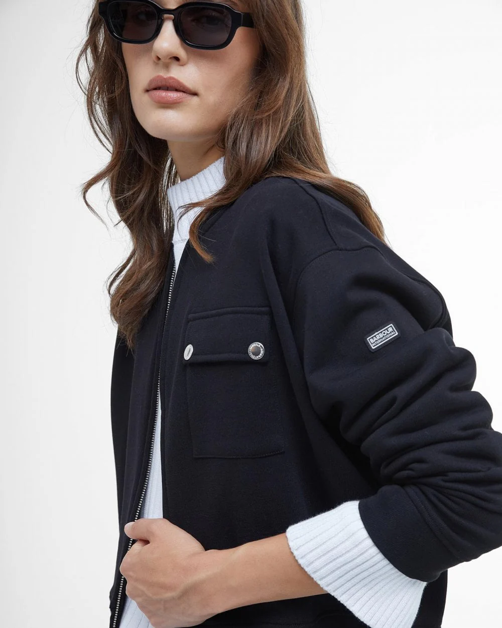 Barbour International Della Womens Full Zip Sweatshirt - Image 4