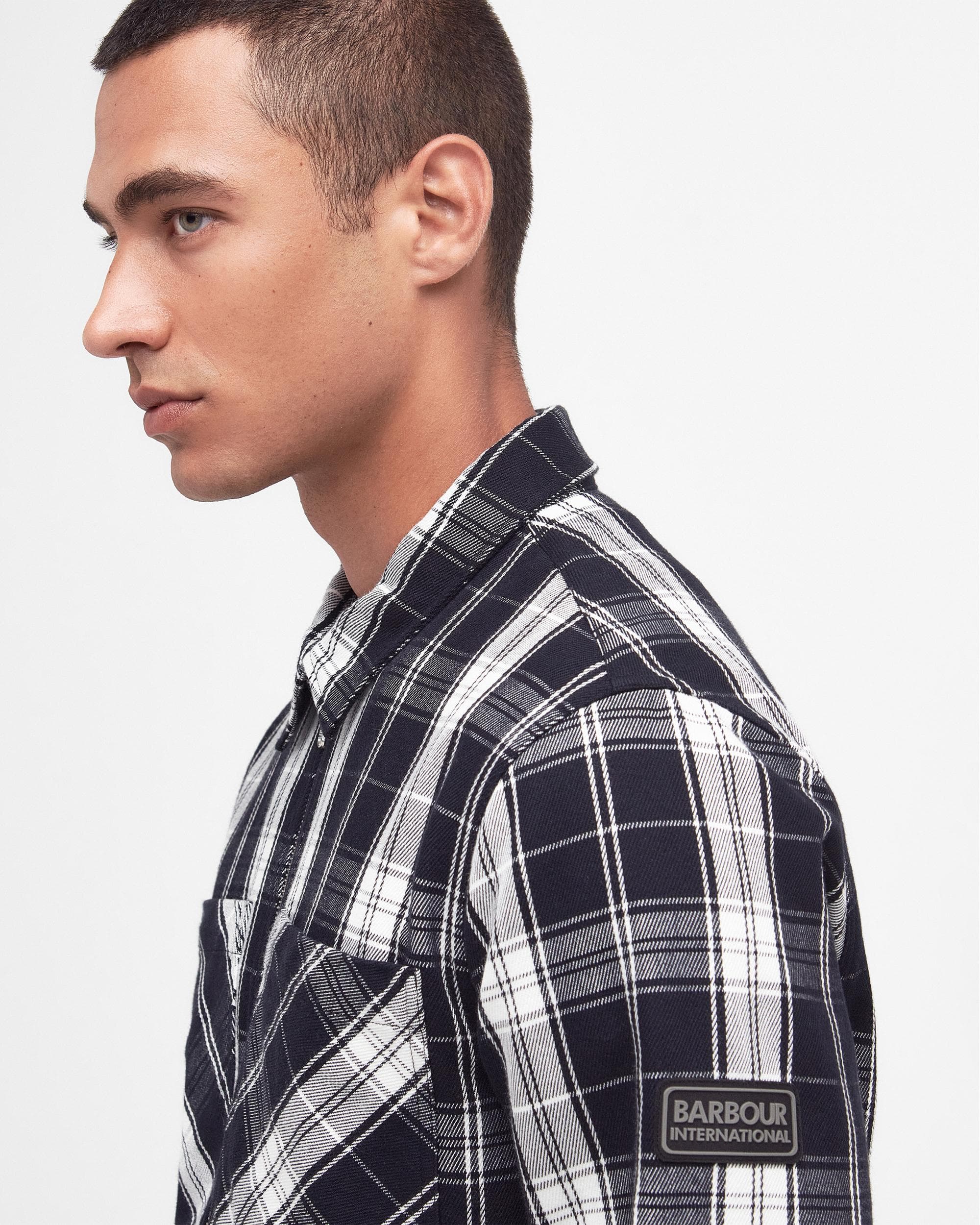 Barbour International Diode Mens Zipped Overshirt - Image 2