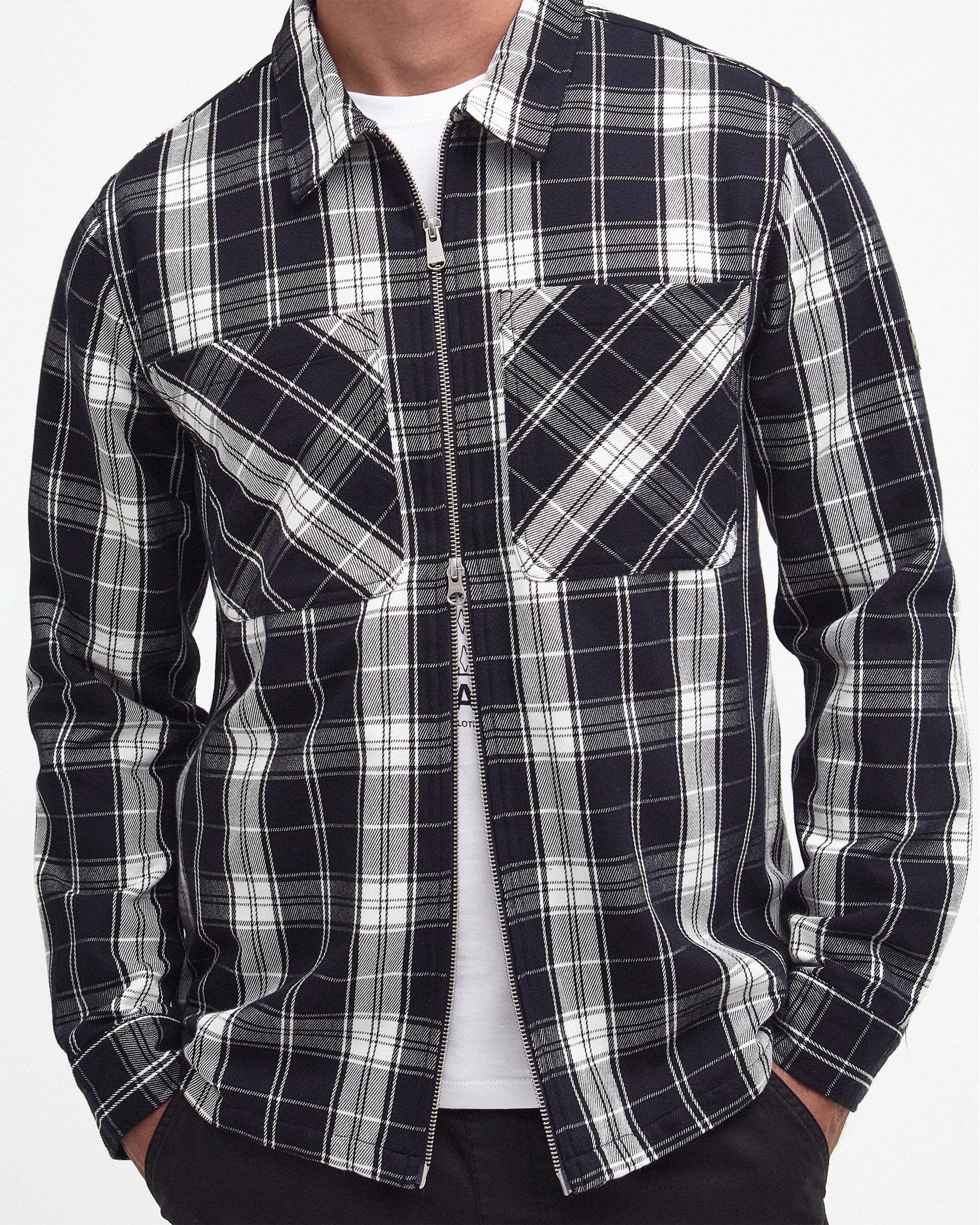 Barbour International Diode Mens Zipped Overshirt - Image 3