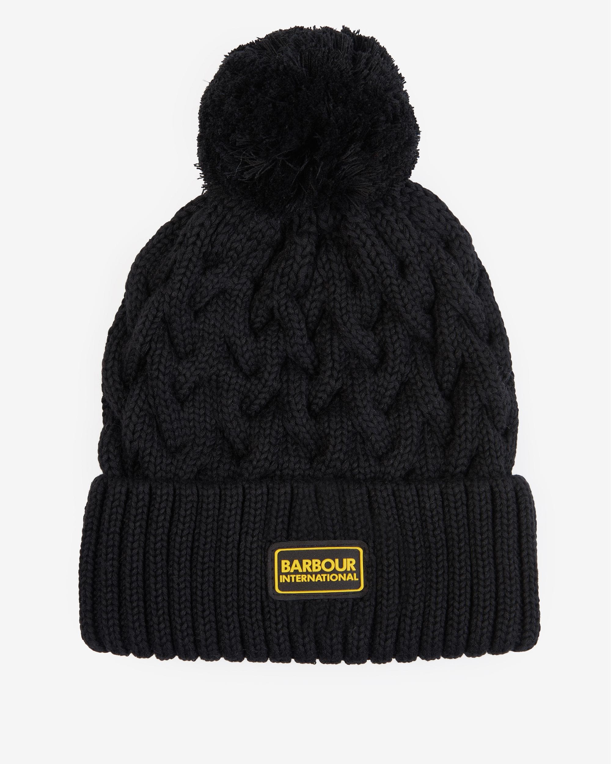 Barbour International Drift Mens Cable Beanie - Black