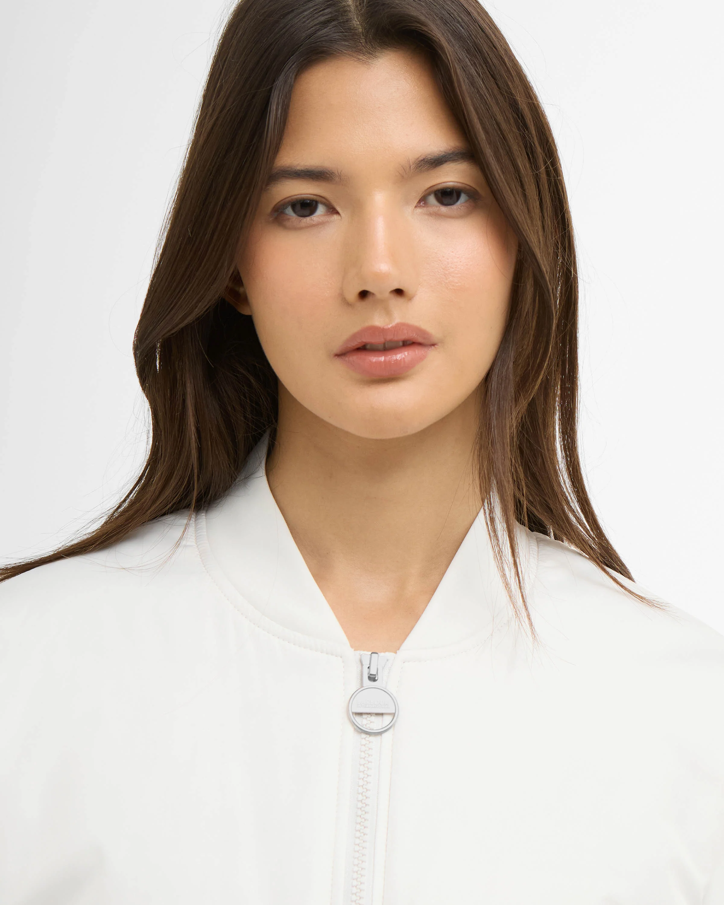 Barbour International Emerson Womens Quilted Sweatshirt - Vaporous Grey - Image 5