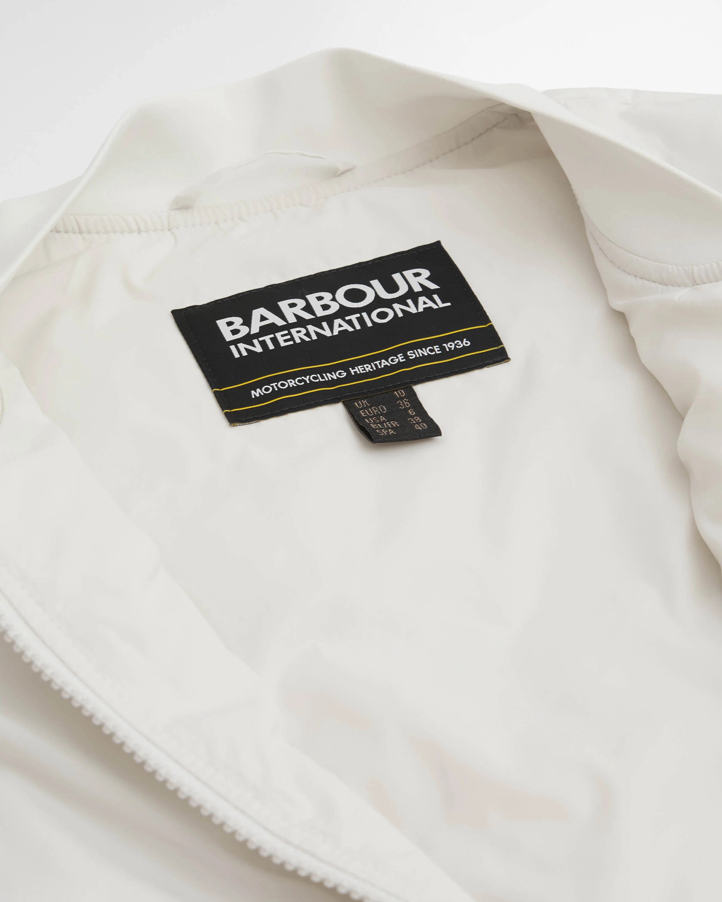 Barbour International Emerson Womens Quilted Sweatshirt - Vaporous Grey - Image 6
