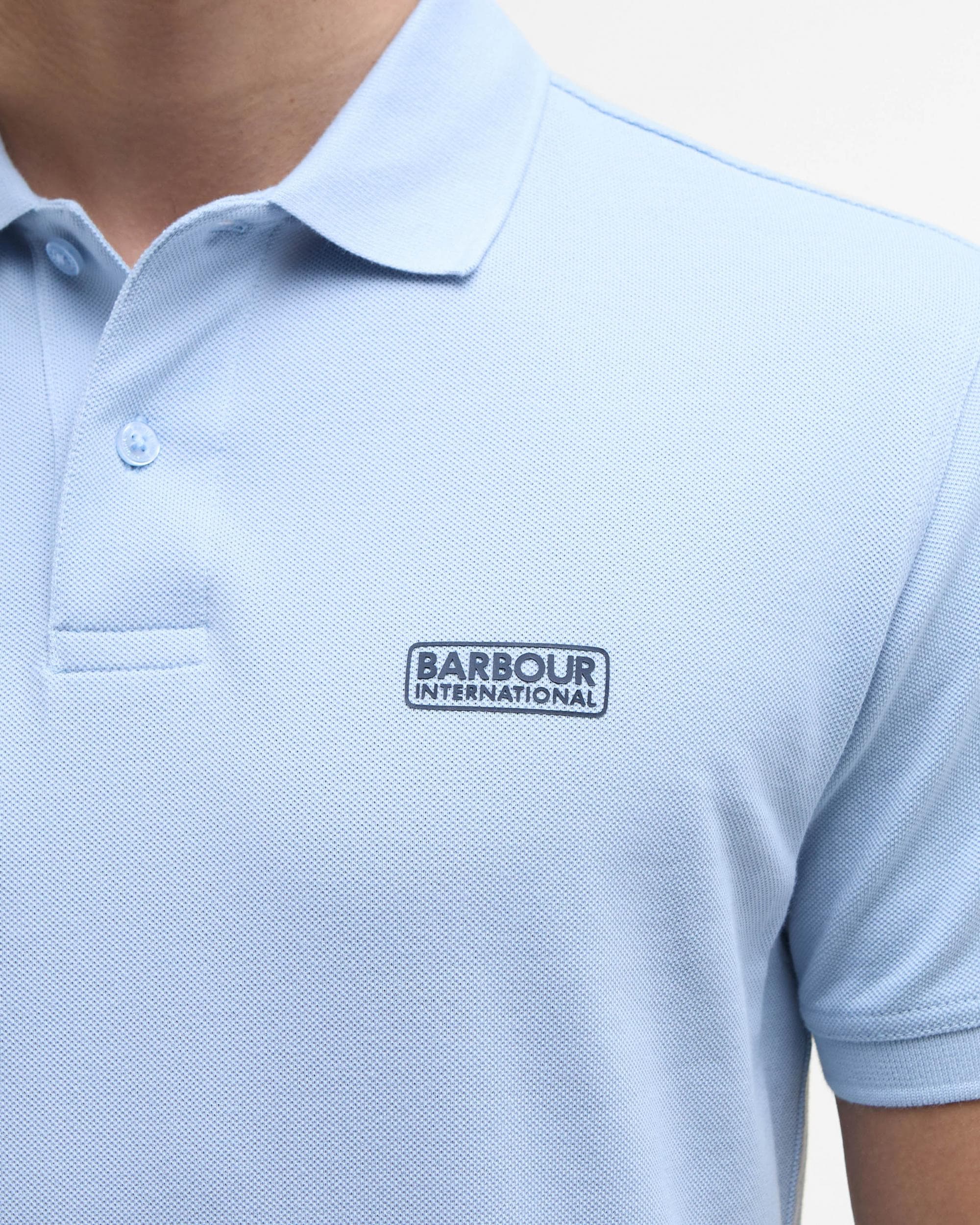 Barbour International Essential Short Sleeve Mens Polo - Heritage Blue - Image 3