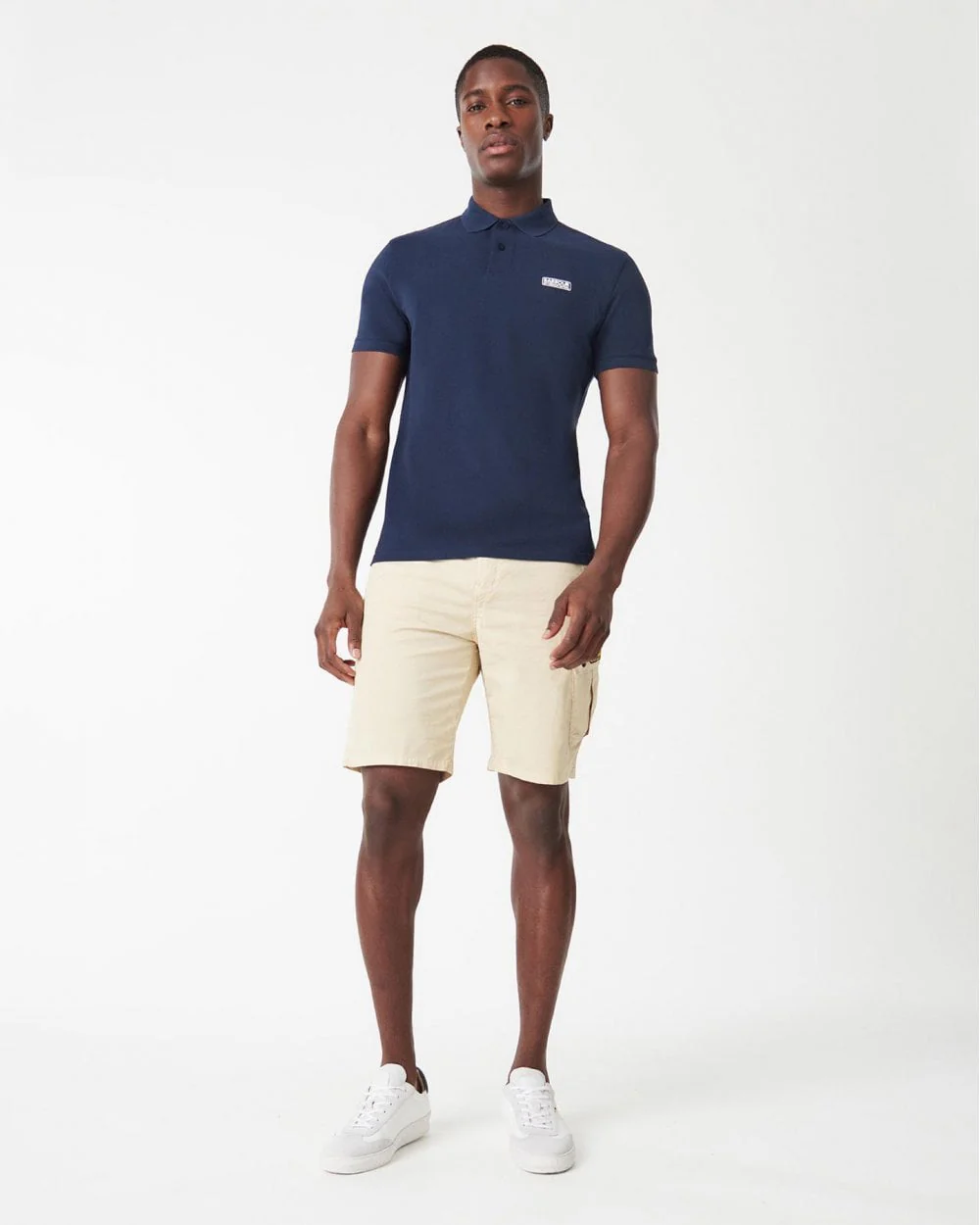 Barbour International Essential Short Sleeve Mens Polo - International Navy - Image 3