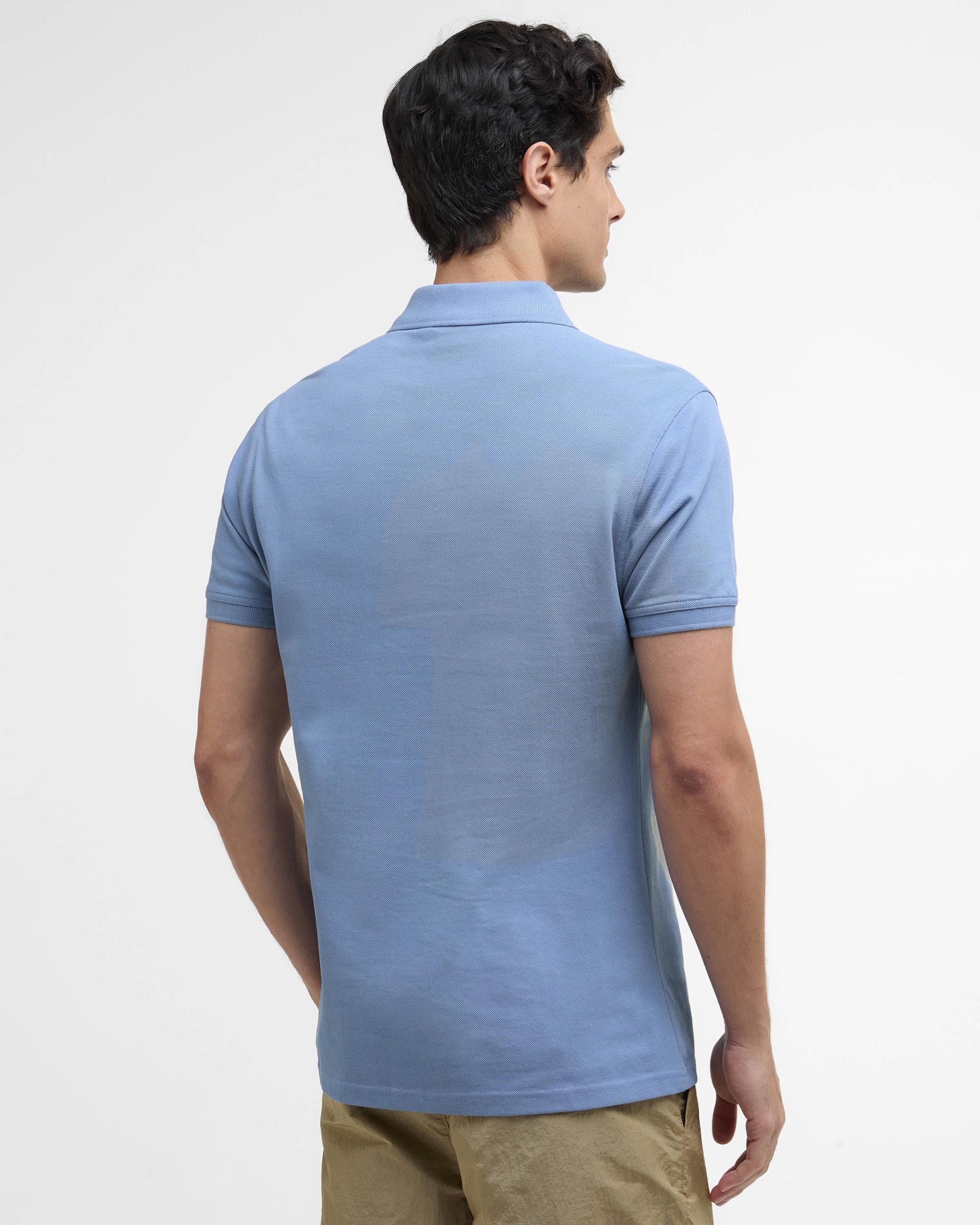 Barbour International Essential Short Sleeve Mens Polo - Manor Blue - Image 5