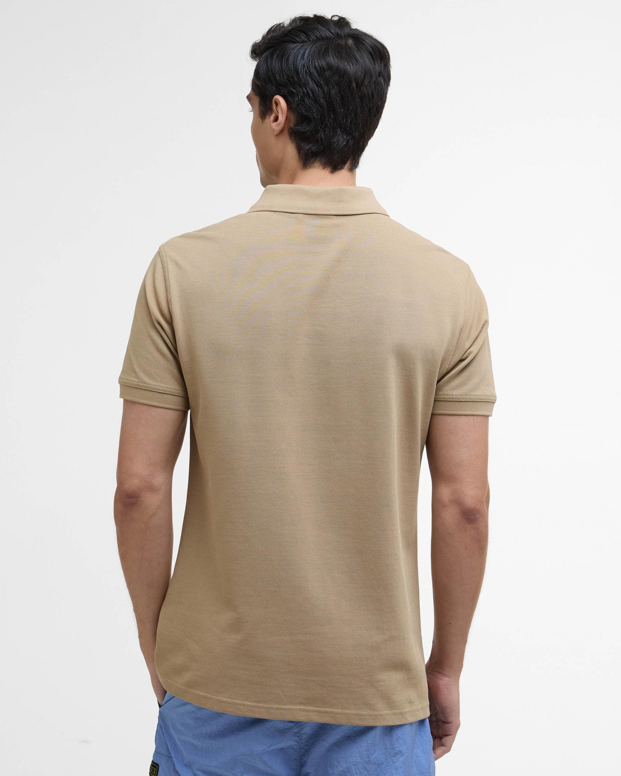 Barbour International Essential Short Sleeve Mens Polo - Trench - Image 5