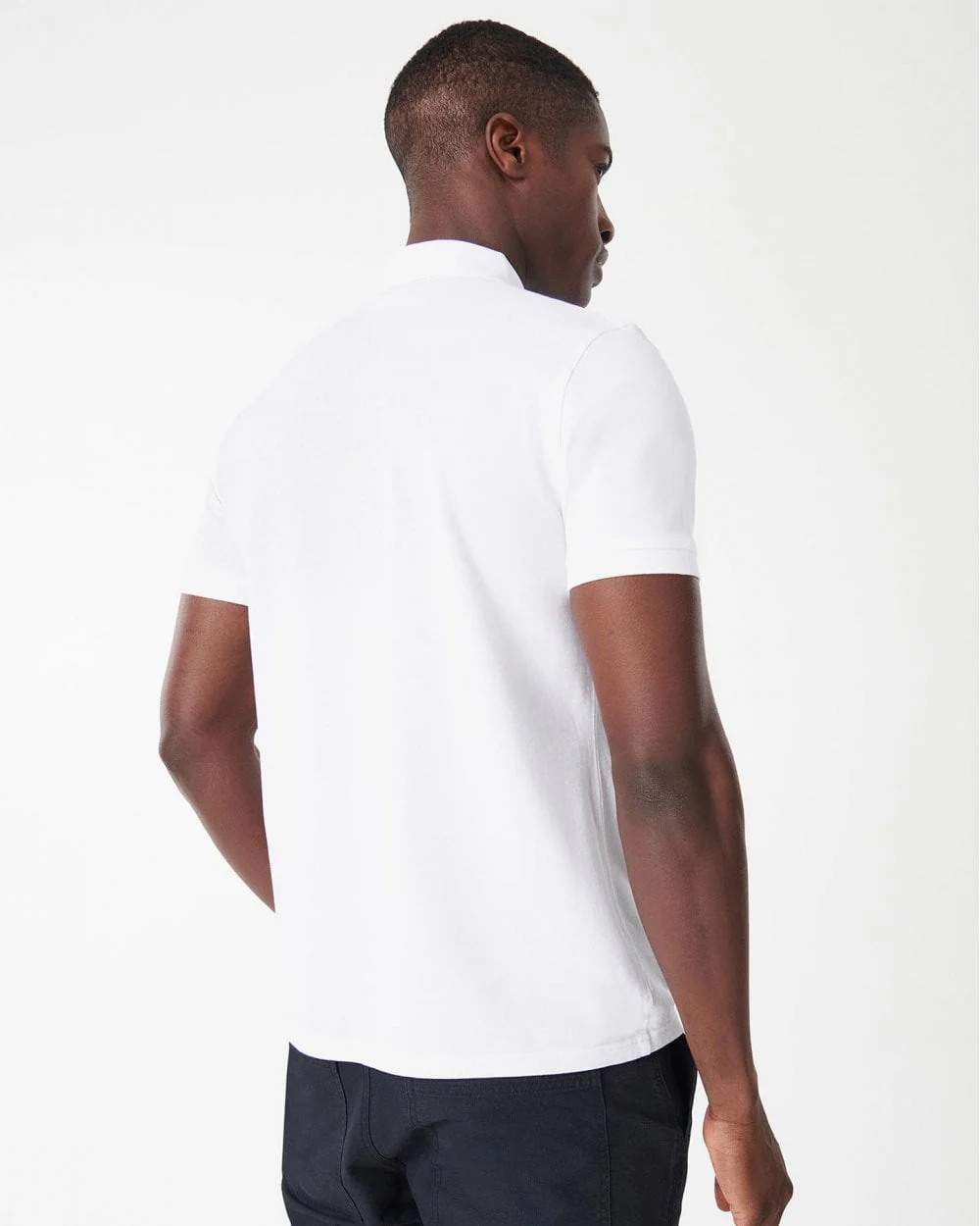 Barbour International Essential Short Sleeve Mens Polo - White - Image 4