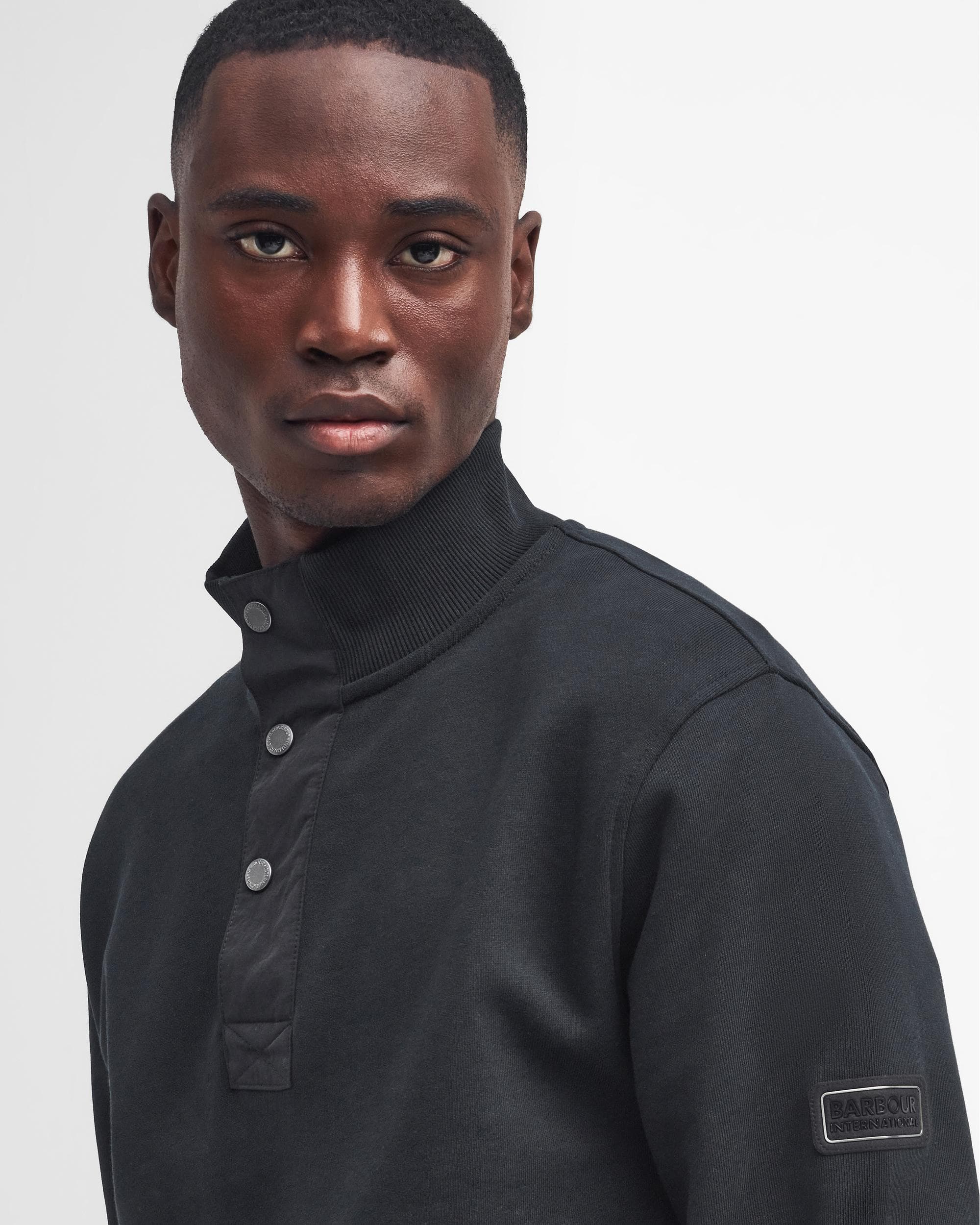 Barbour International Flight Mens Half Zip Sweatshirt - Image 2