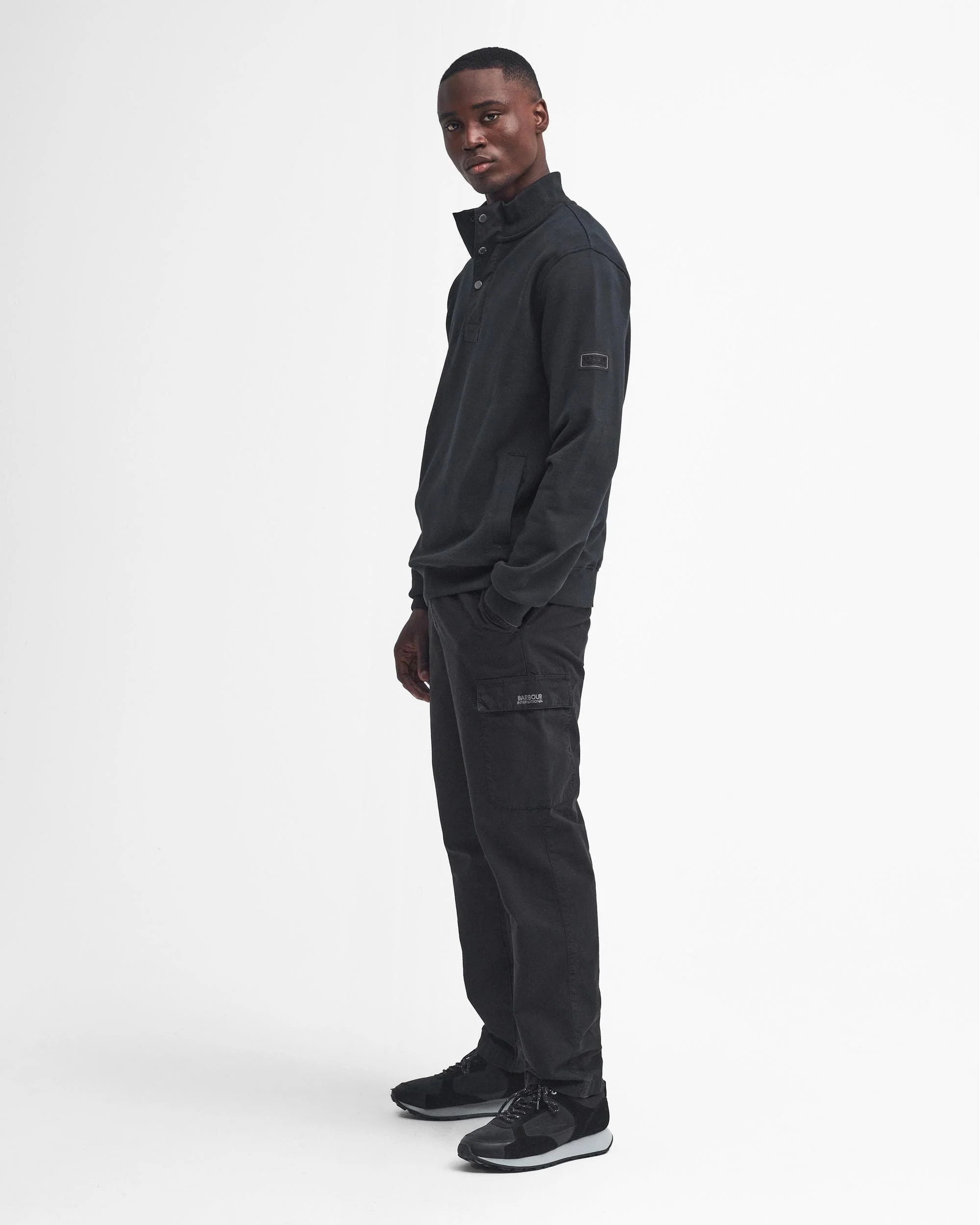 Barbour International Flight Mens Half Zip Sweatshirt - Image 4
