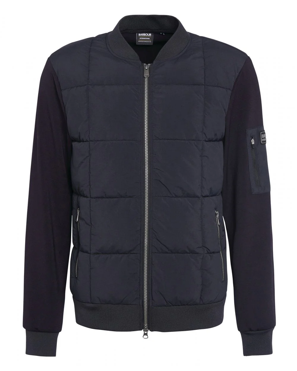 Barbour International Fulton Mens Quilted Sweatshirt - Image 2