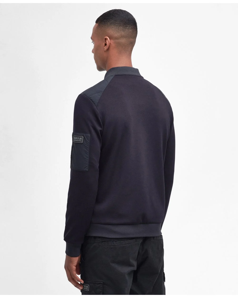 Barbour International Fulton Mens Quilted Sweatshirt - Image 4