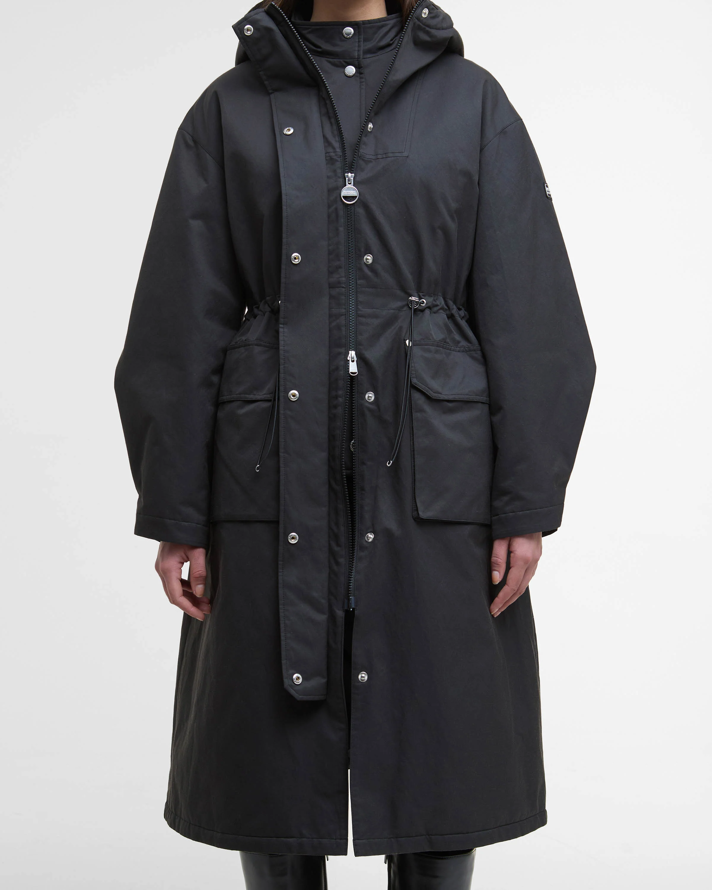 Barbour International Gabriella Womens Showerproof Jacket - Black - Image 3