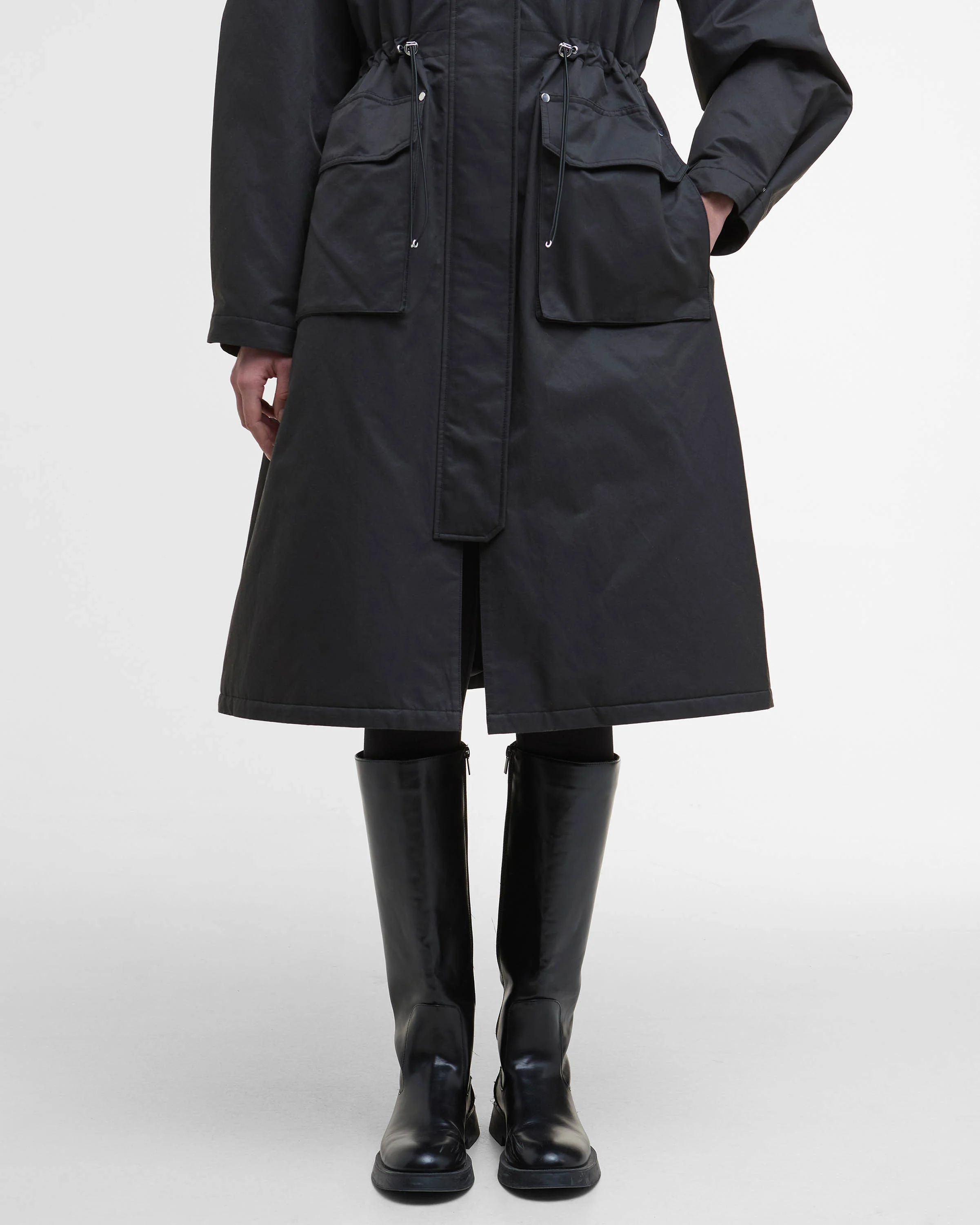 Barbour International Gabriella Womens Showerproof Jacket - Black - Image 4