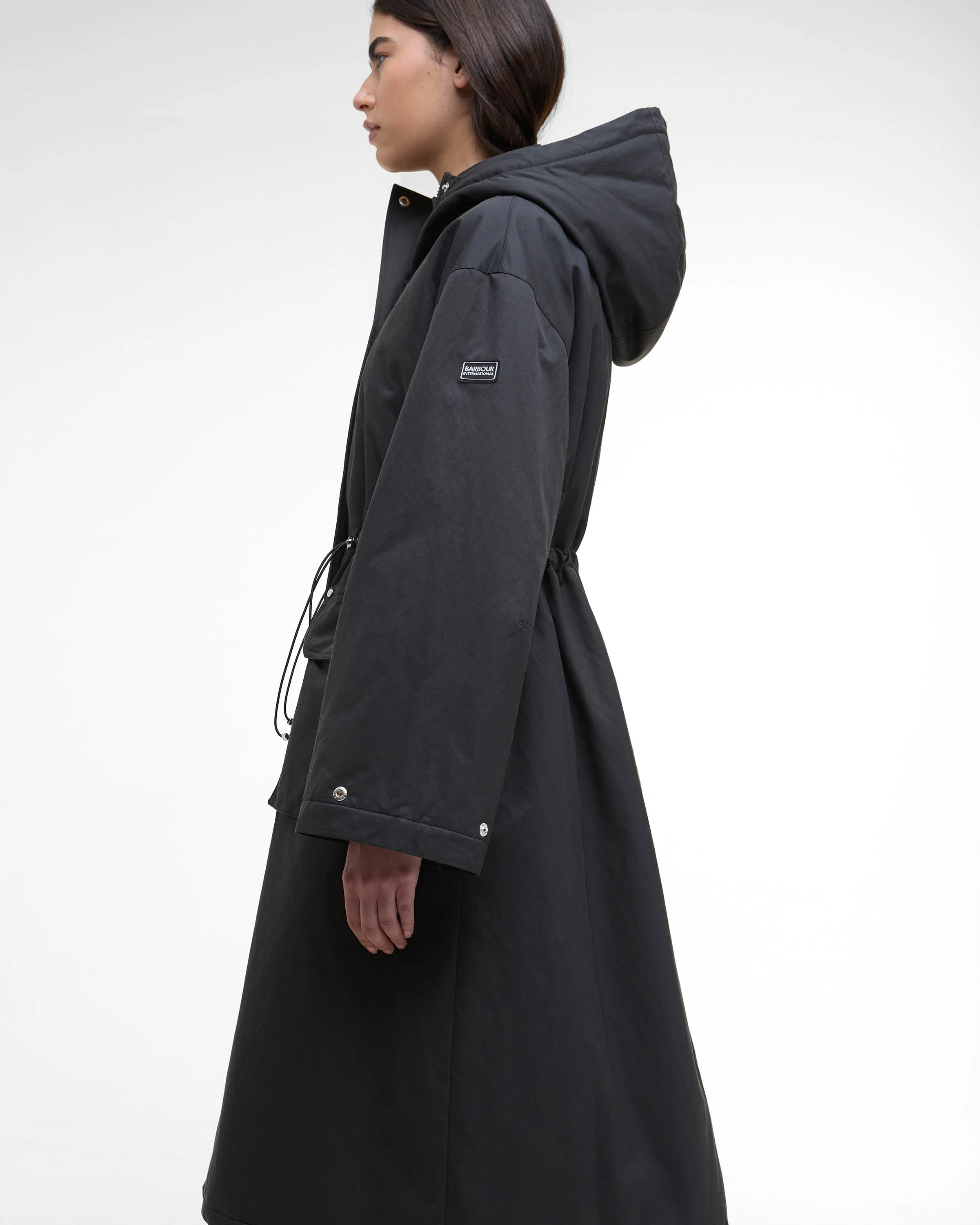 Barbour International Gabriella Womens Showerproof Jacket - Black - Image 5