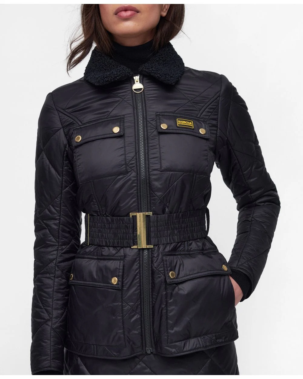 Barbour International Galaxy Womens Quilted Jacket - Image 6