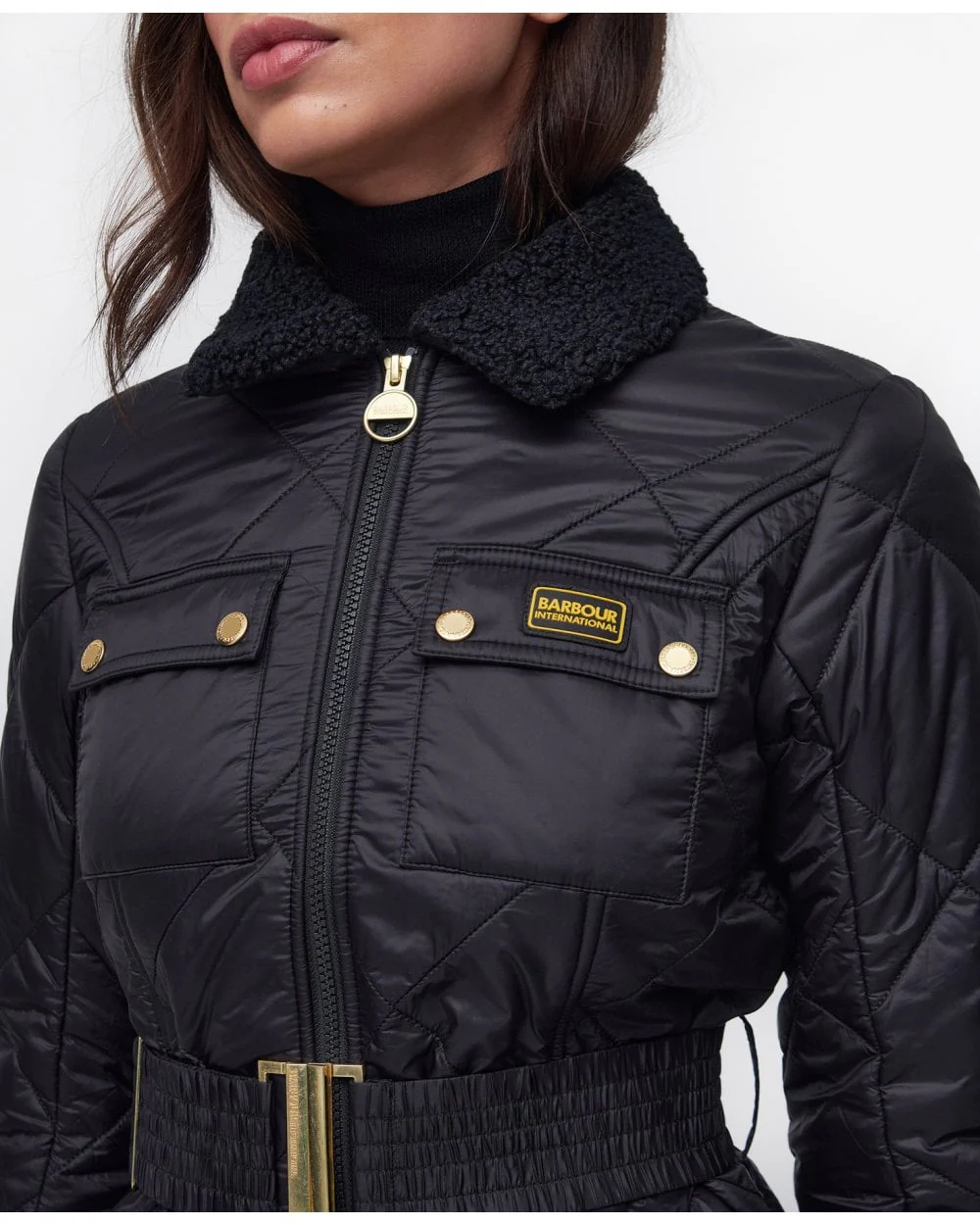 Barbour International Galaxy Womens Quilted Jacket - Image 7