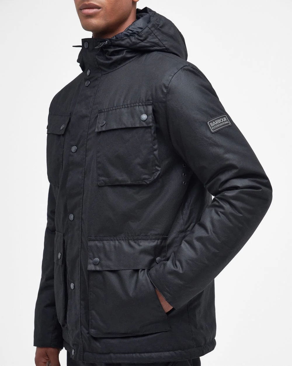 Barbour International Galloway Mens Wax Jacket - Image 2