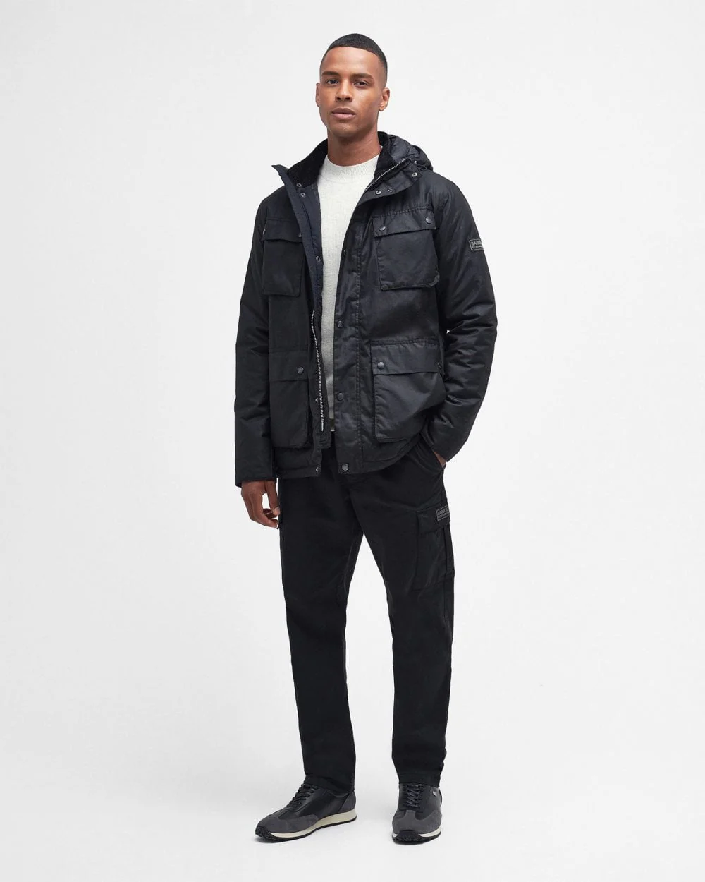 Barbour International Galloway Mens Wax Jacket - Image 3