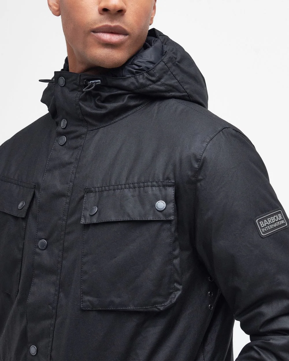 Barbour International Galloway Mens Wax Jacket - Image 5