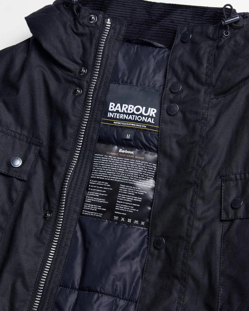 Barbour International Galloway Mens Wax Jacket - Image 6