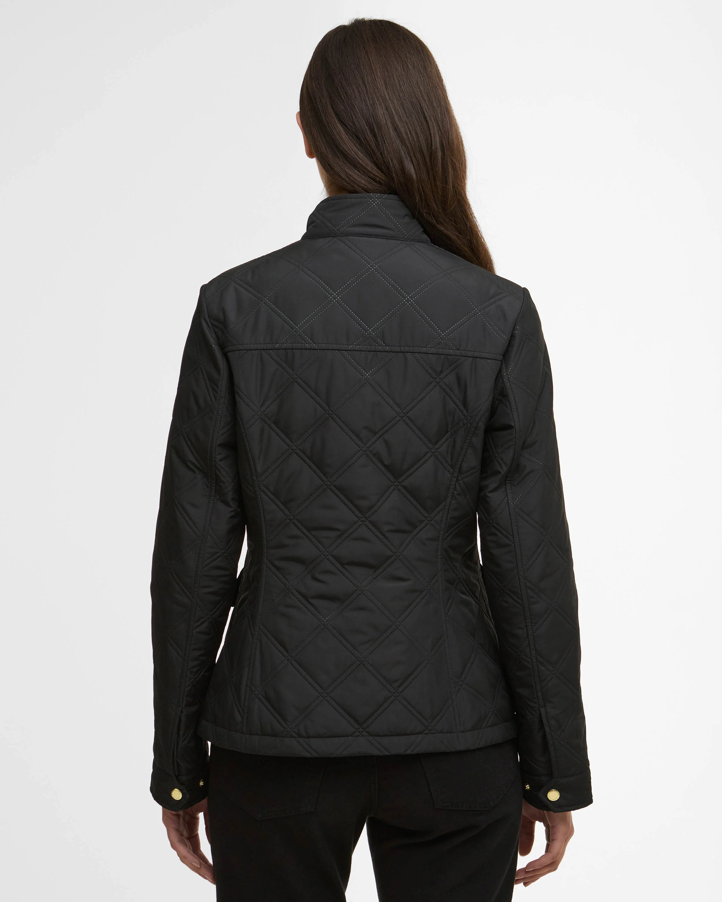 Barbour International Halsey Womens Quilted Jacket - Black - Image 5