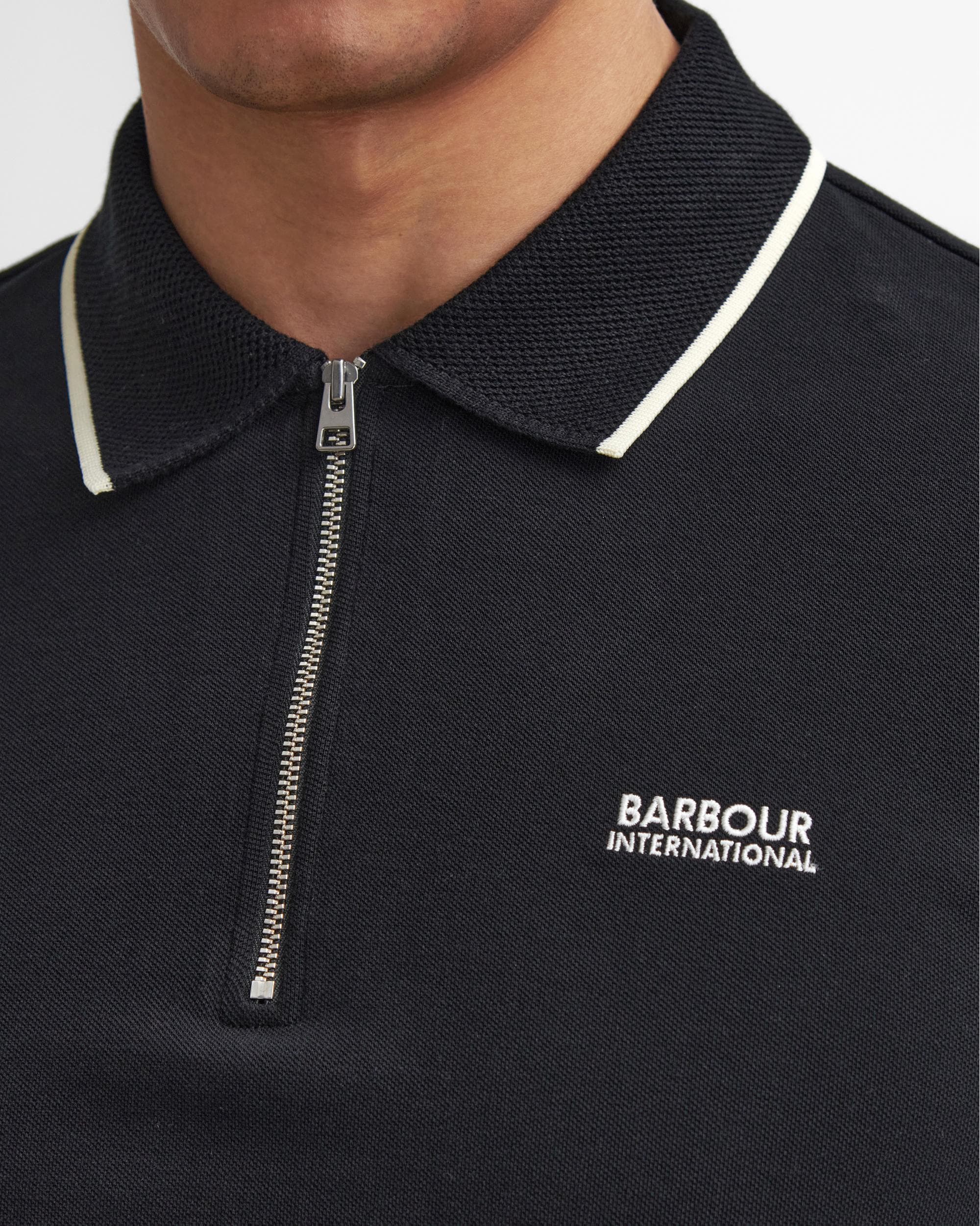 Barbour International Hampstead Mens Long Sleeve Polo Shirt - Image 5