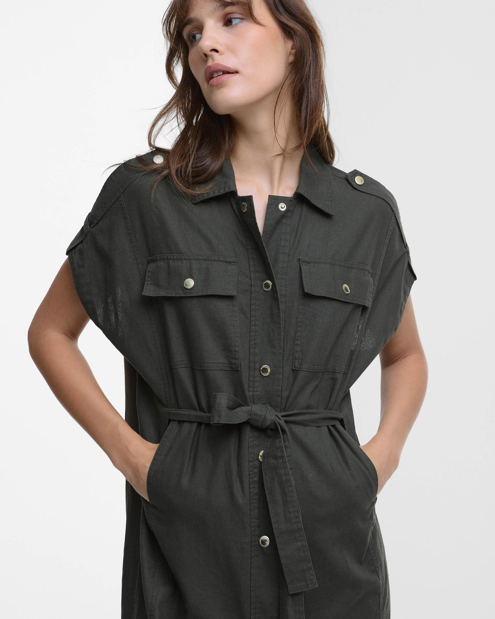 Barbour International Harlow Womens Midi Dress - Envy - Image 3