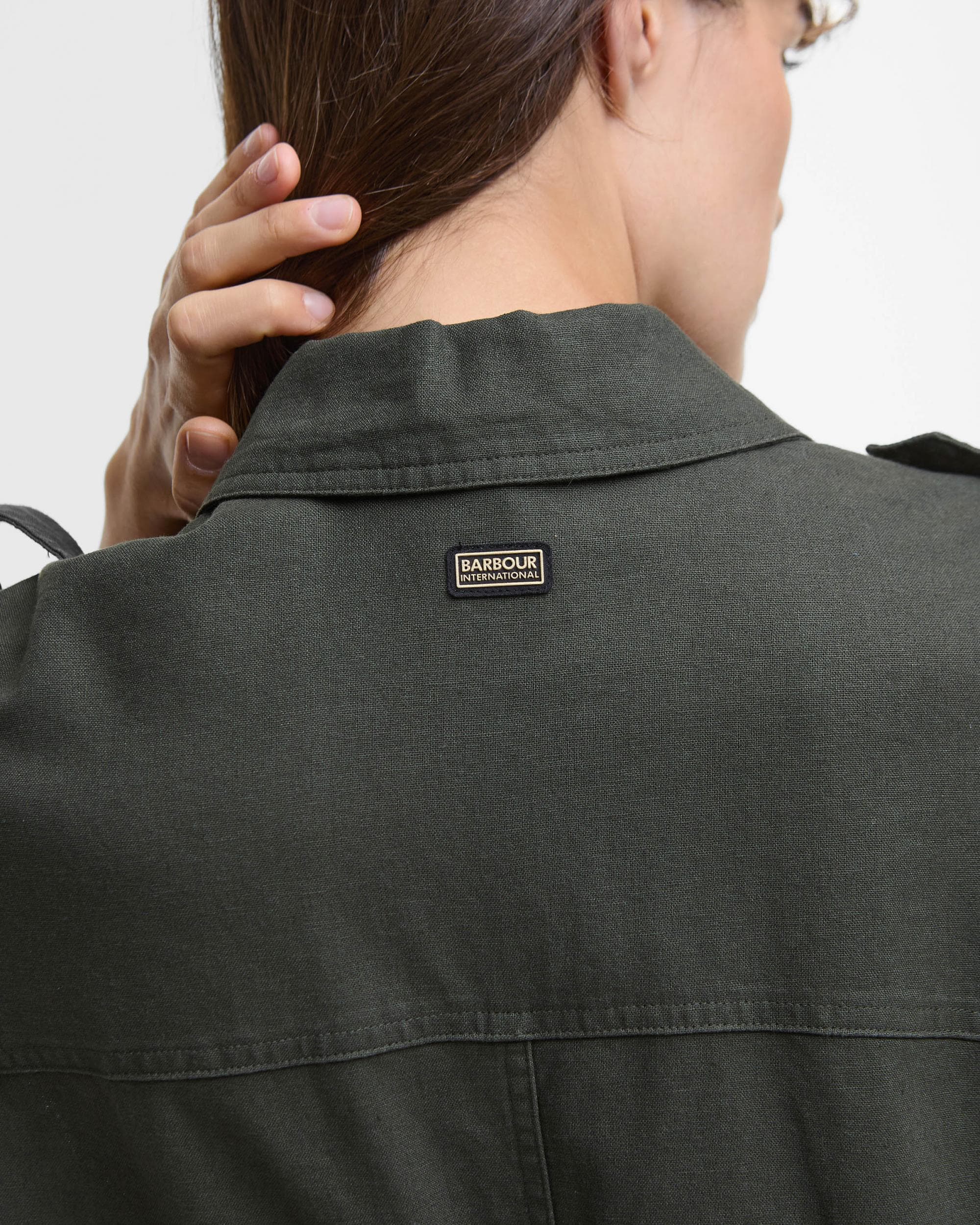 Barbour International Harlow Womens Midi Dress - Envy - Image 4