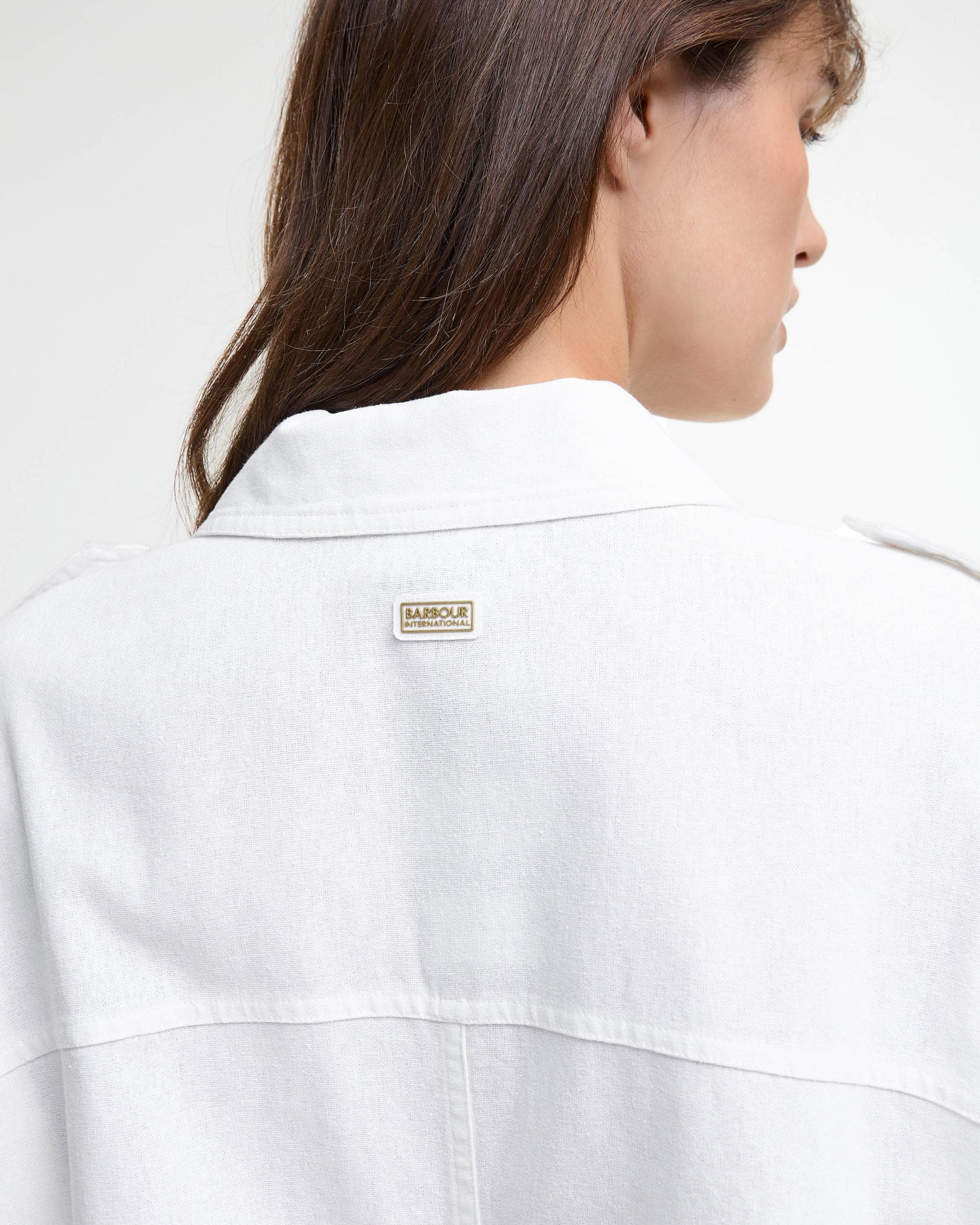 Barbour International Harlow Womens Midi Dress - White - Image 3