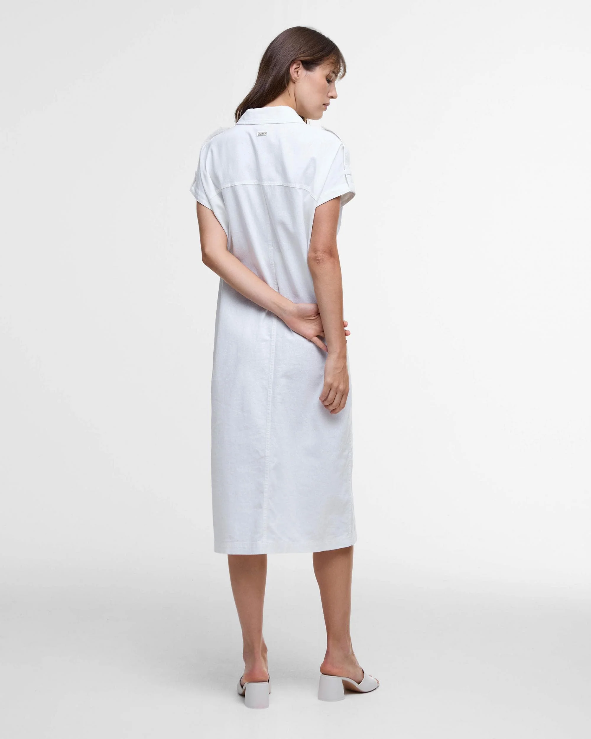 Barbour International Harlow Womens Midi Dress - White - Image 4