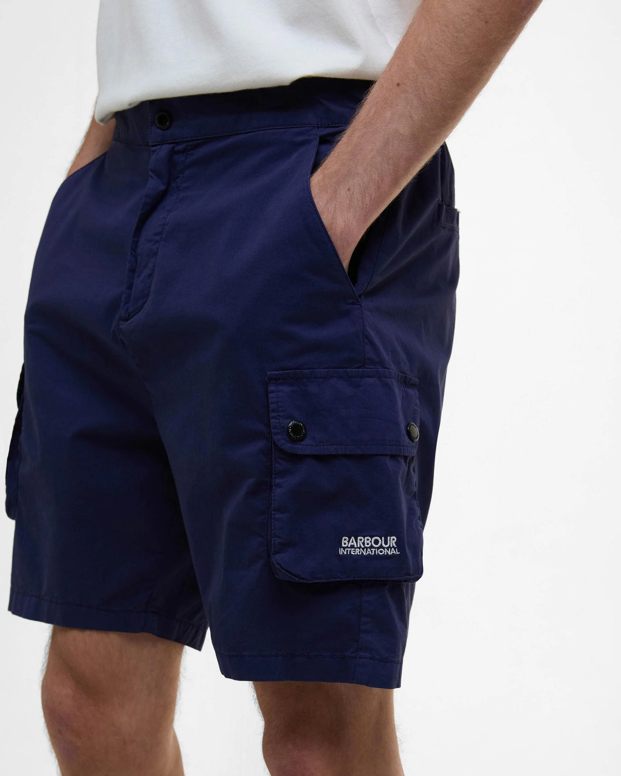 Barbour International Hayden Mens Shorts - Midnight Blue - Image 3