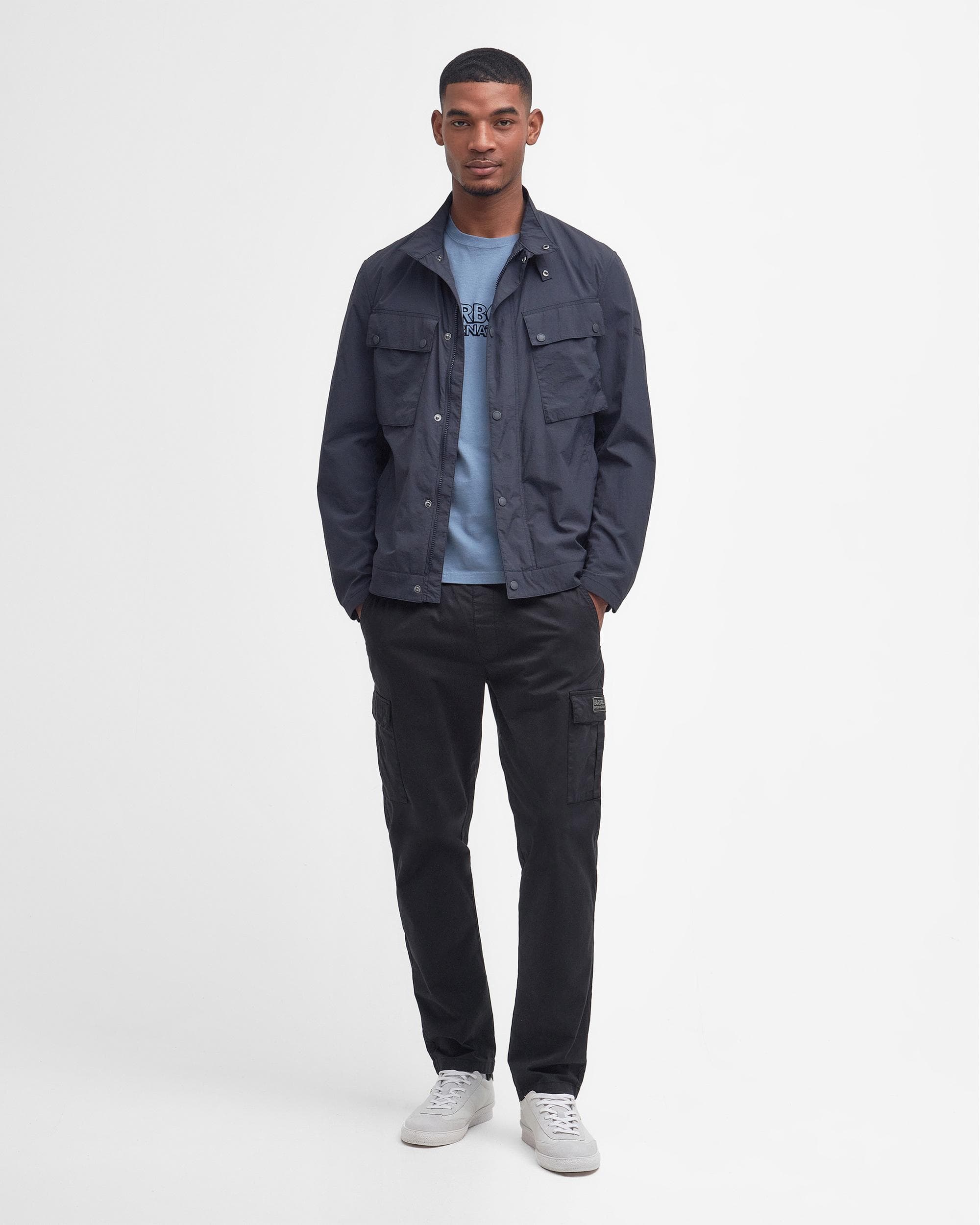 Barbour International Hayledon Mens Tailored Biker Jacket - Image 5