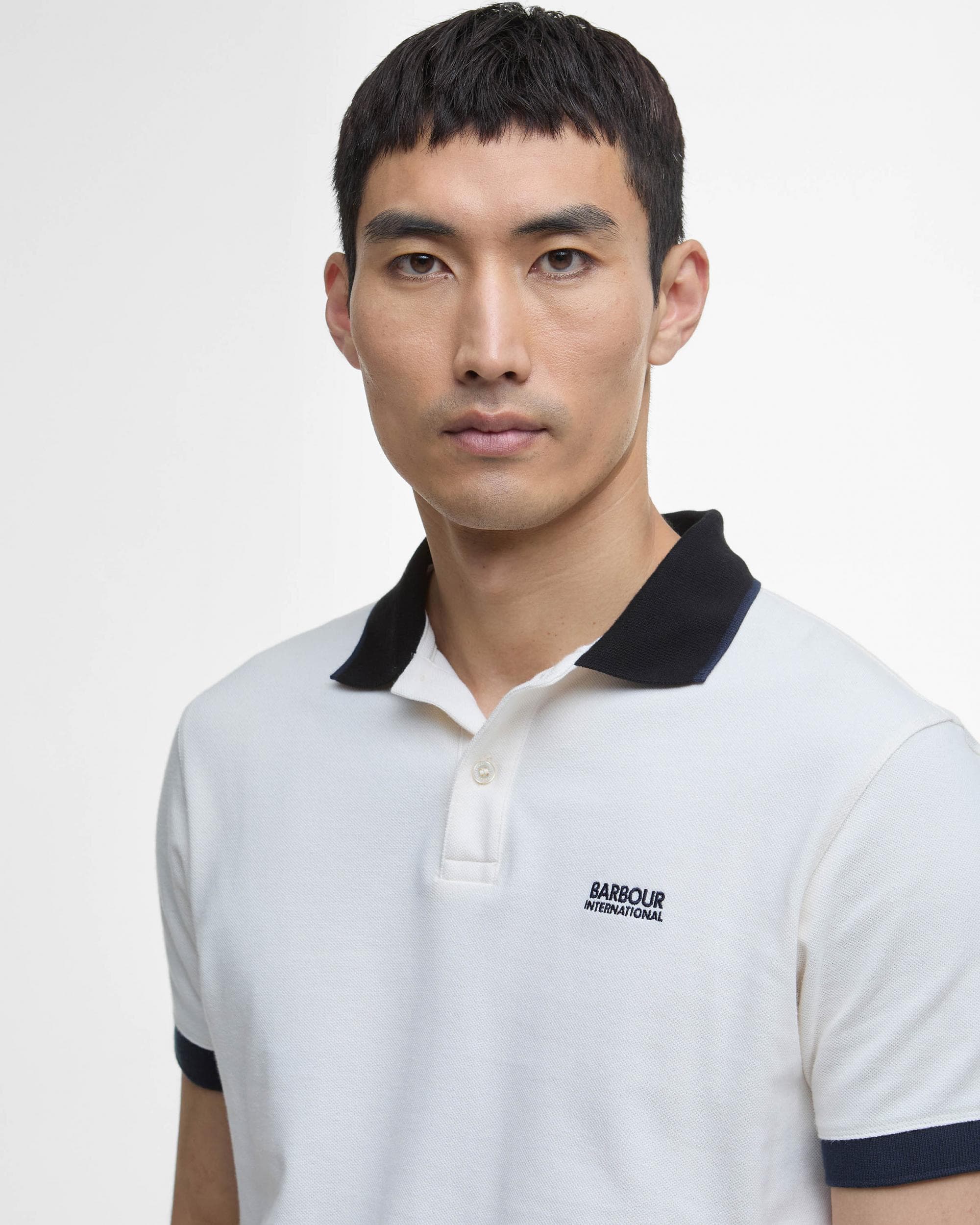Barbour International Howall Mens Polo - Whisper White - Image 4