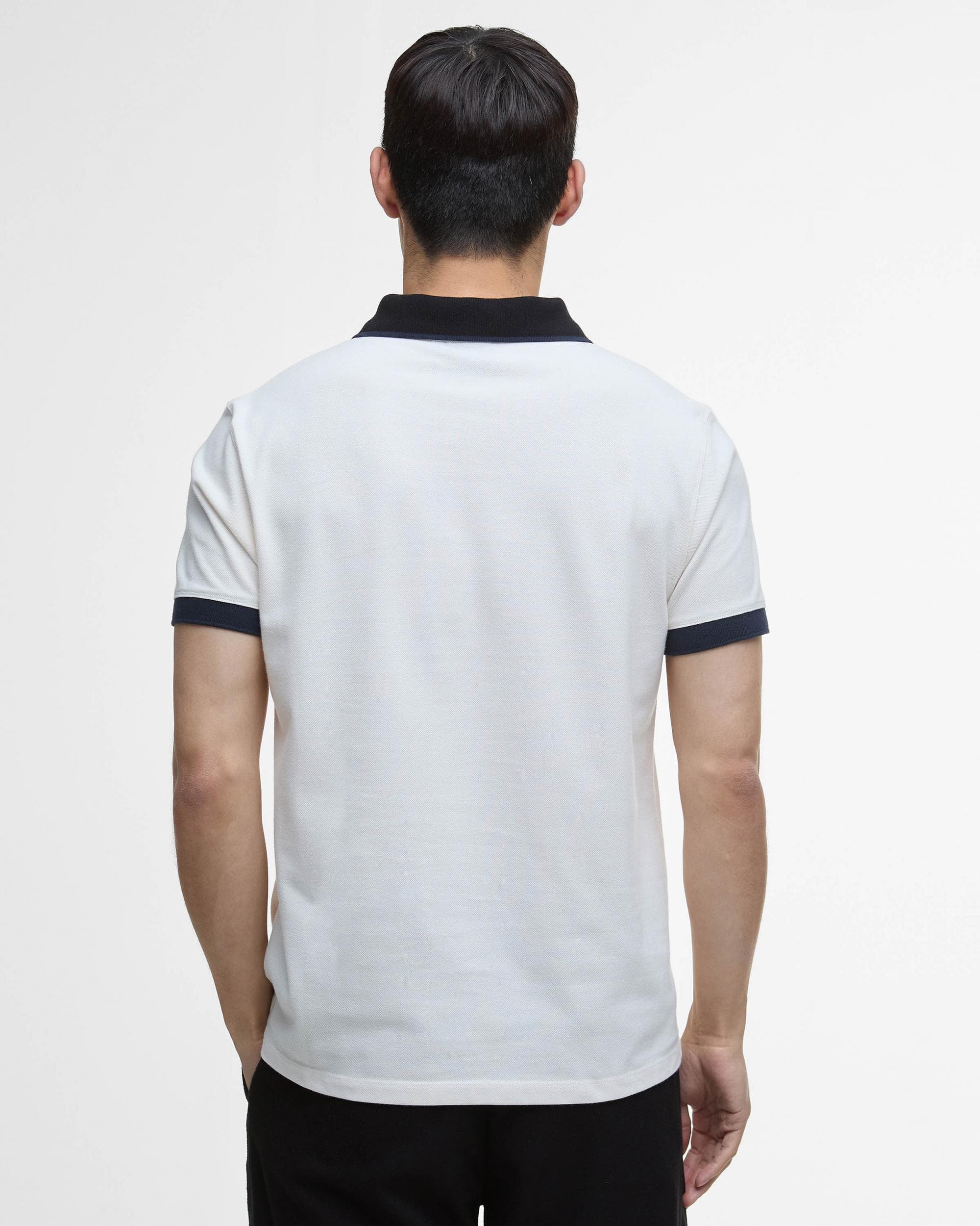 Barbour International Howall Mens Polo - Whisper White - Image 5