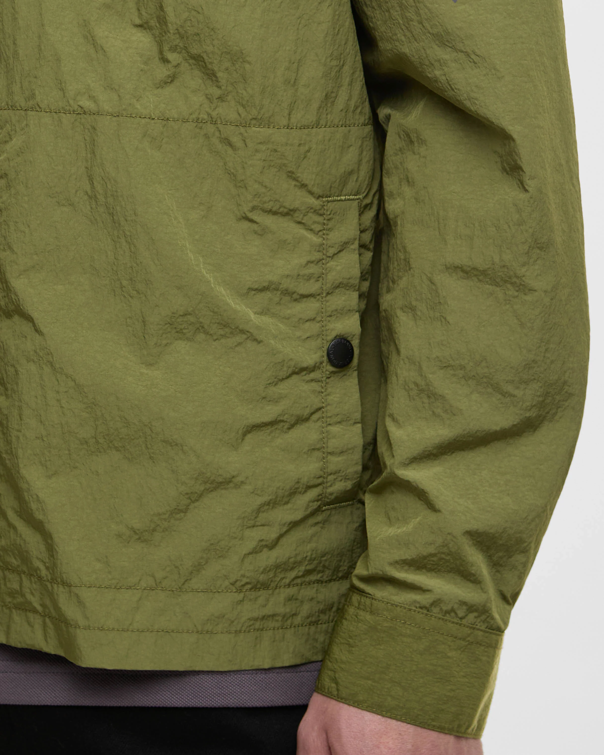 Barbour International Inline Mens Overshirt - Cable Olive - Image 4